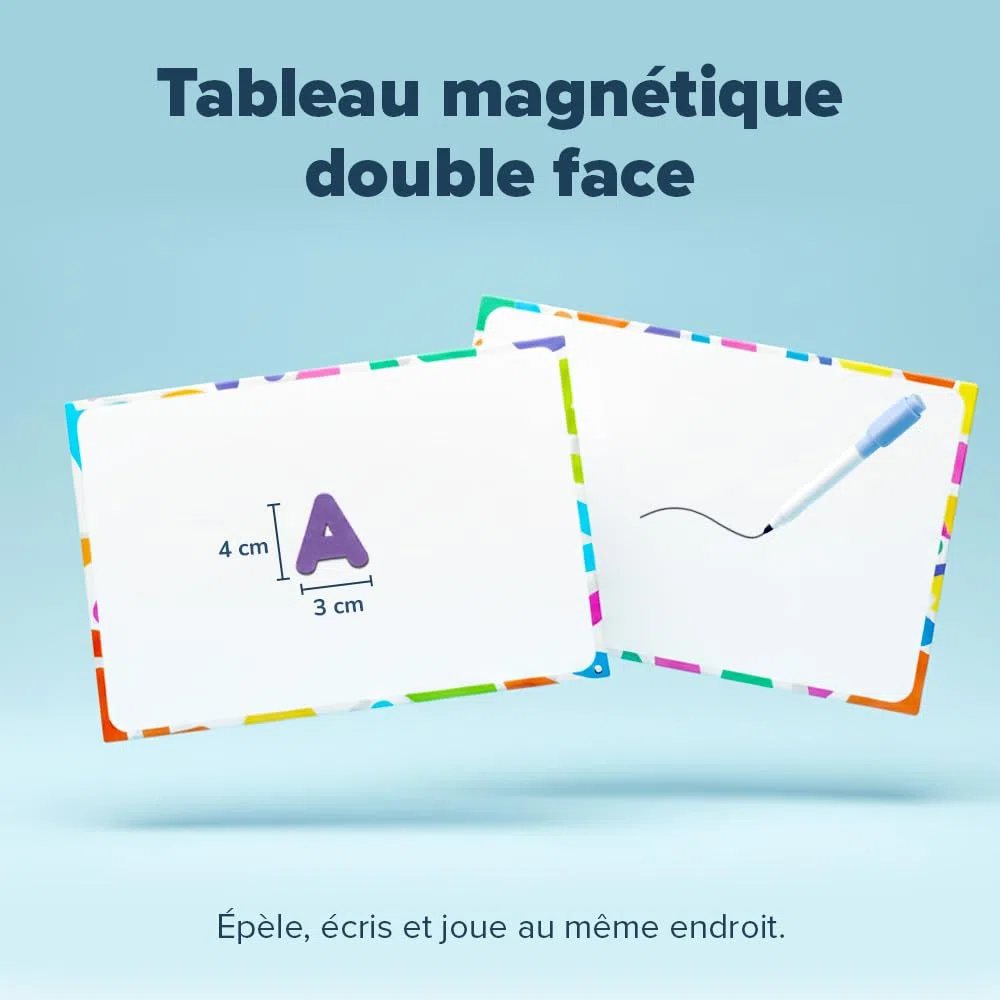 Smart Panda Lettres et Chiffres Magnétiques pour Enfants – 182 Lettres, 81 Numéros et Symboles – Aimants pour Enfants – Deux Boîtes, Un Tableau Magnétique, des Marqueurs et Une Brosse