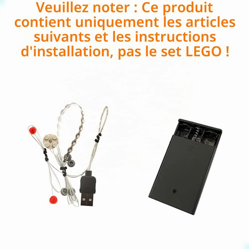 GEAMENT Jeu De Lumières Compatible avec Lego Diorama de la Poursuite dans Les Tranchées de l’Étoile de la Mort (Death Star Trench Run Diorama) - Kit D'éclairage LED pour Star Wars 75329