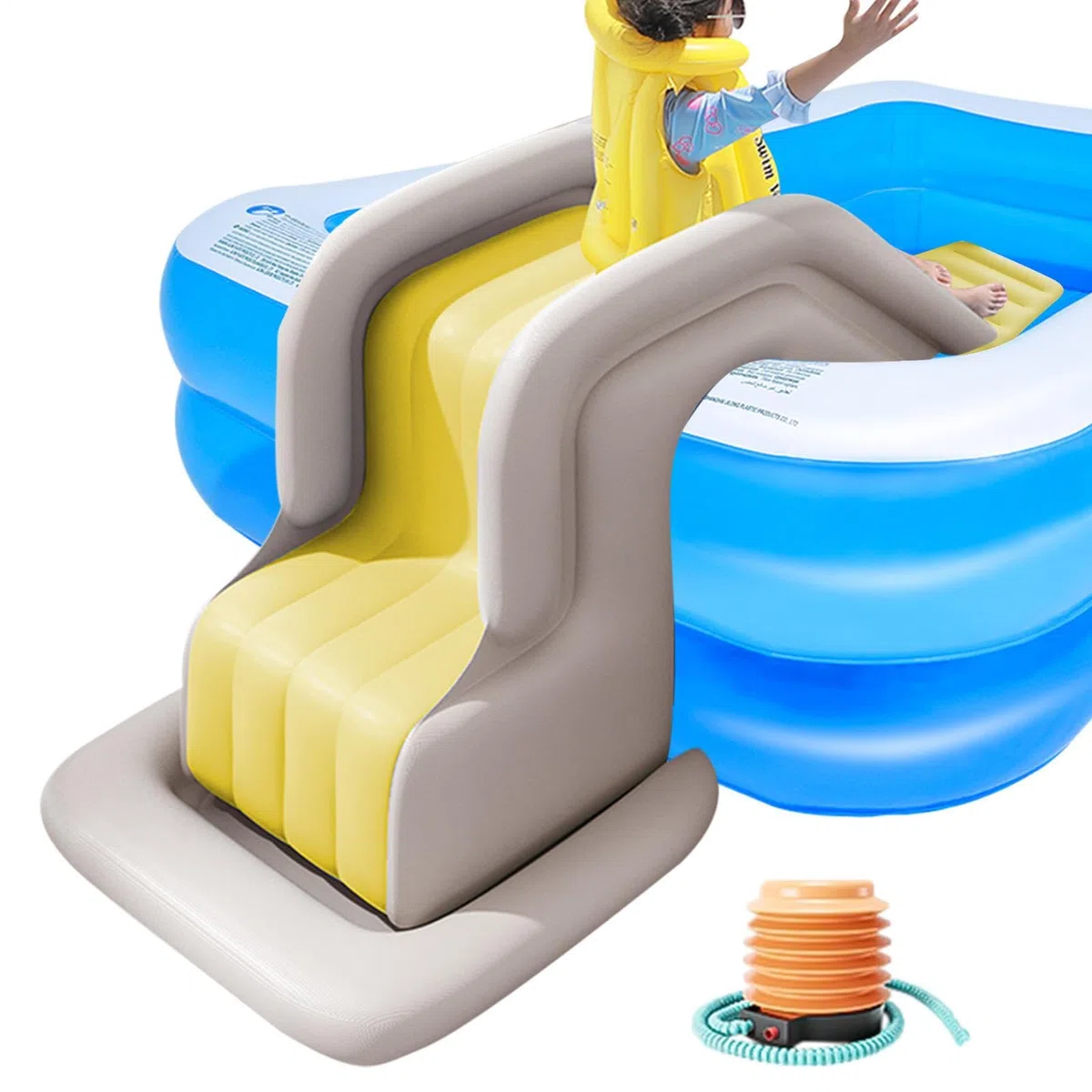 Toboggan Gonflable de la Piscine Gonflable, toboggans Anti-basculement pour Parc Aquatique extérieur, toboggans pour piscines gonflables, pour piscines creusées ou enterrées