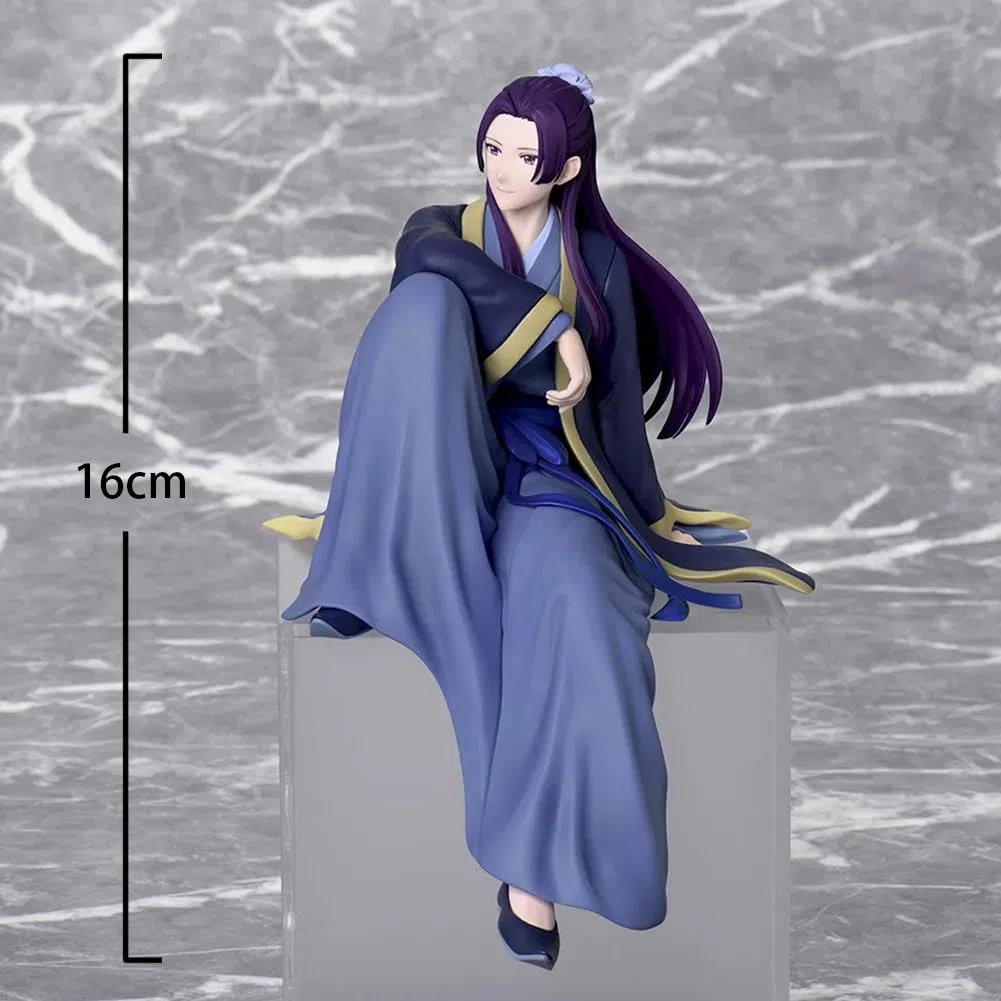 Zhongkaihua 2PCS Figurines Maomao et Jinshi, Figurine de personnage d'anime Maomao en pose assise, figurine de collection en PVC 14/16CM, décoration cadeau