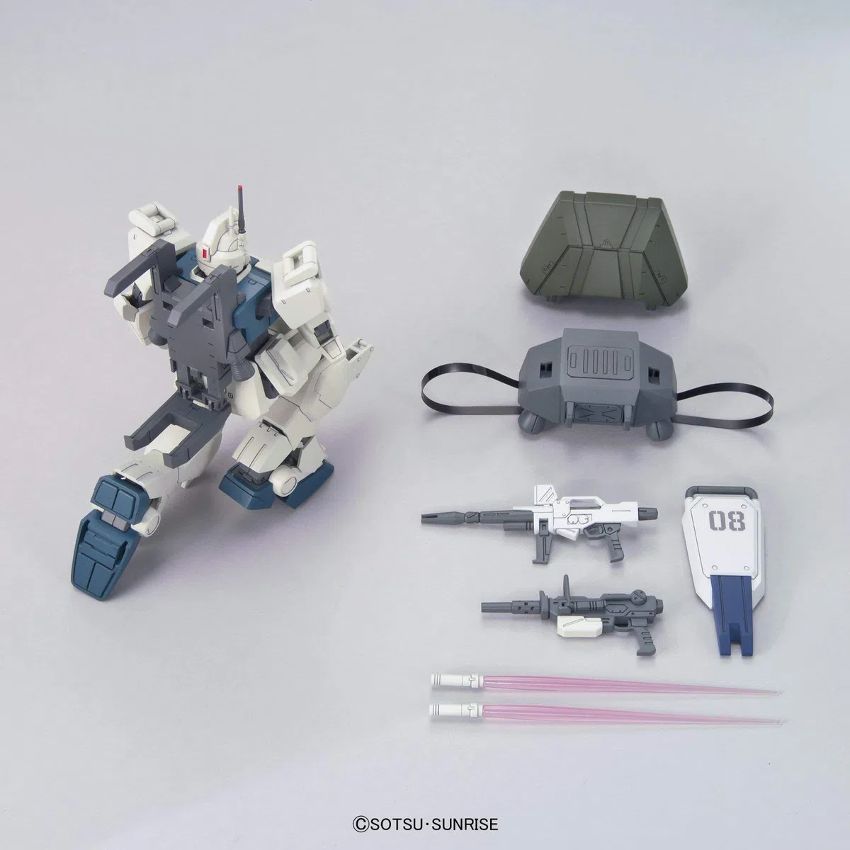 Bandai Hobby - Gundam 08th MS Team - #155 Gundam Ez8, HGUC, Noir