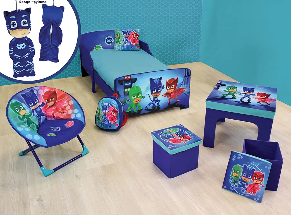 FUN HOUSE 712975 PYJAMASQUES Tapis de Sieste / Sac de couchage pour enfant L.55 x P.121 cm