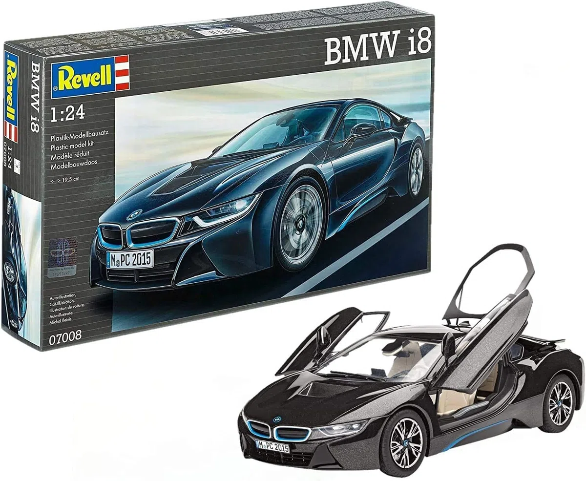 Revell - 07008 - Mbmw I8 - 131 Pièces - Echelle 1/24, Le noir