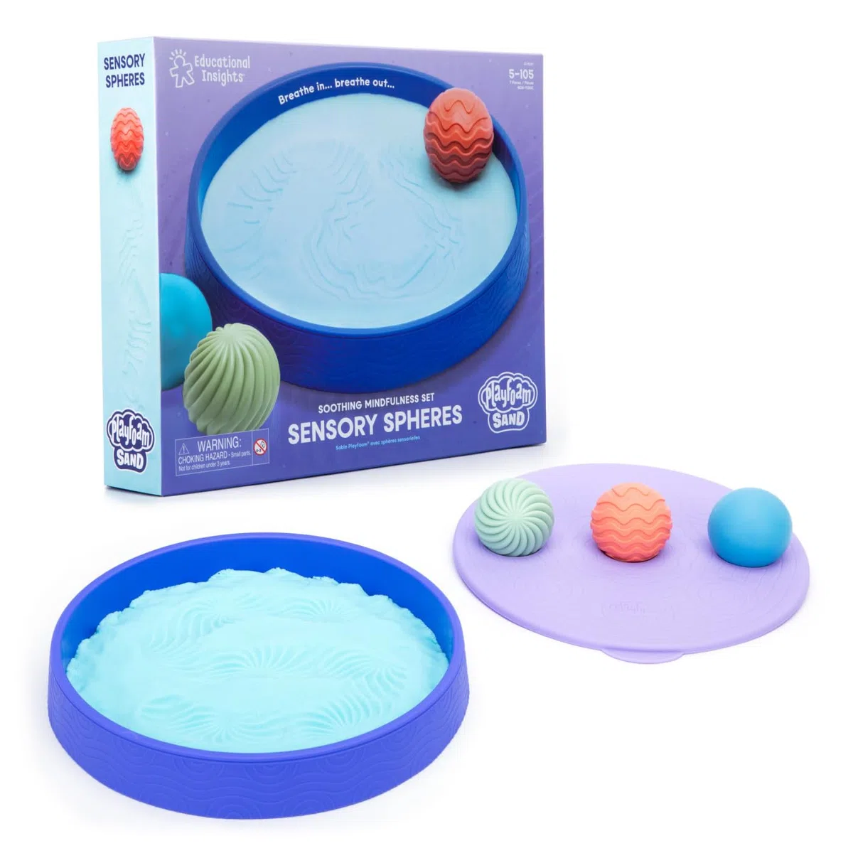 Learning Resources Playfoam Sand Sphères de Sérénité 2237, Dès 5 Ans, Jeu Sensoriel Apaisant, Activités de Pleine Conscience, Plateau & Sphères Texturées