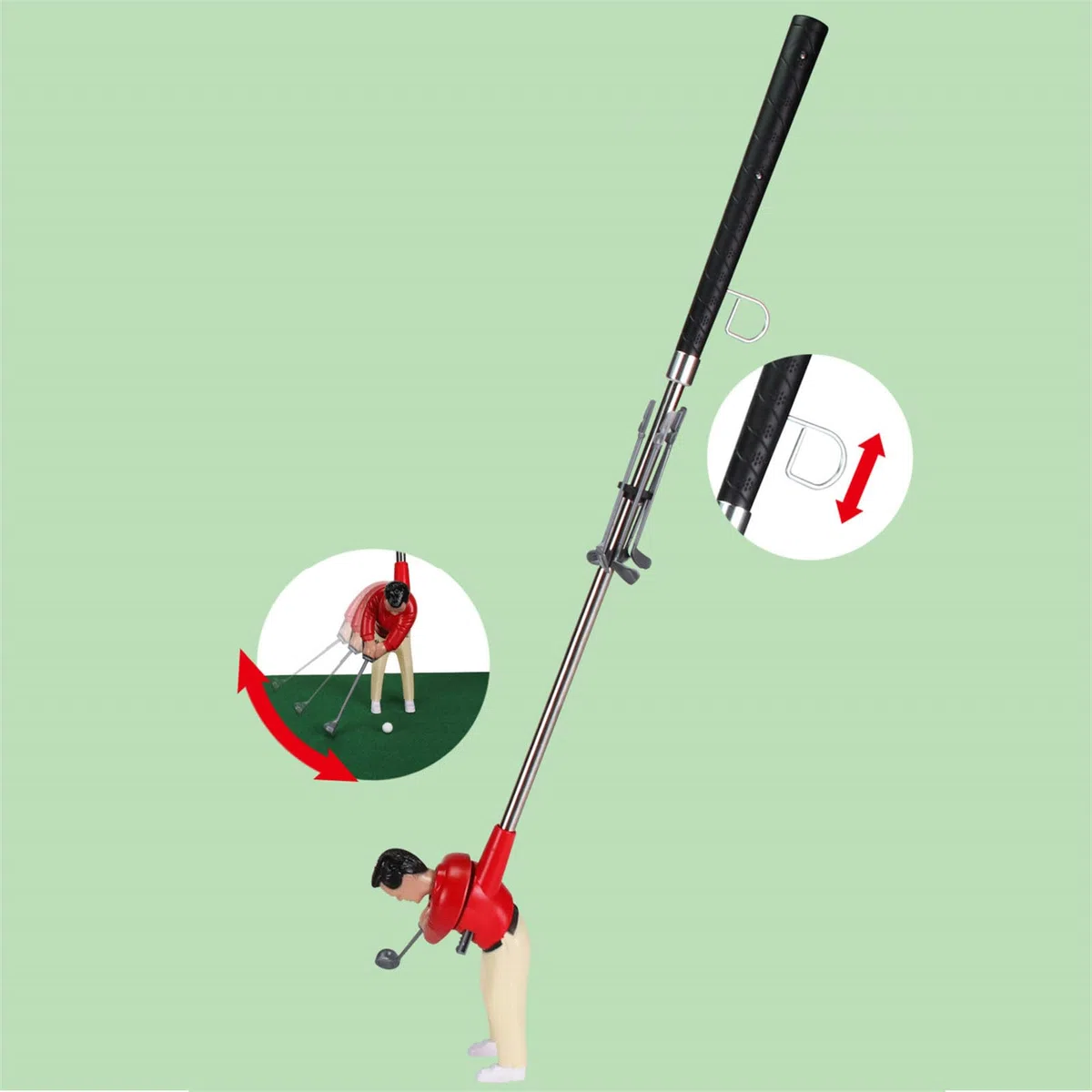 Minitype - Jeu de golf d'intérieur - Jeu amusant - Ensemble d'accessoires de golf Minitype