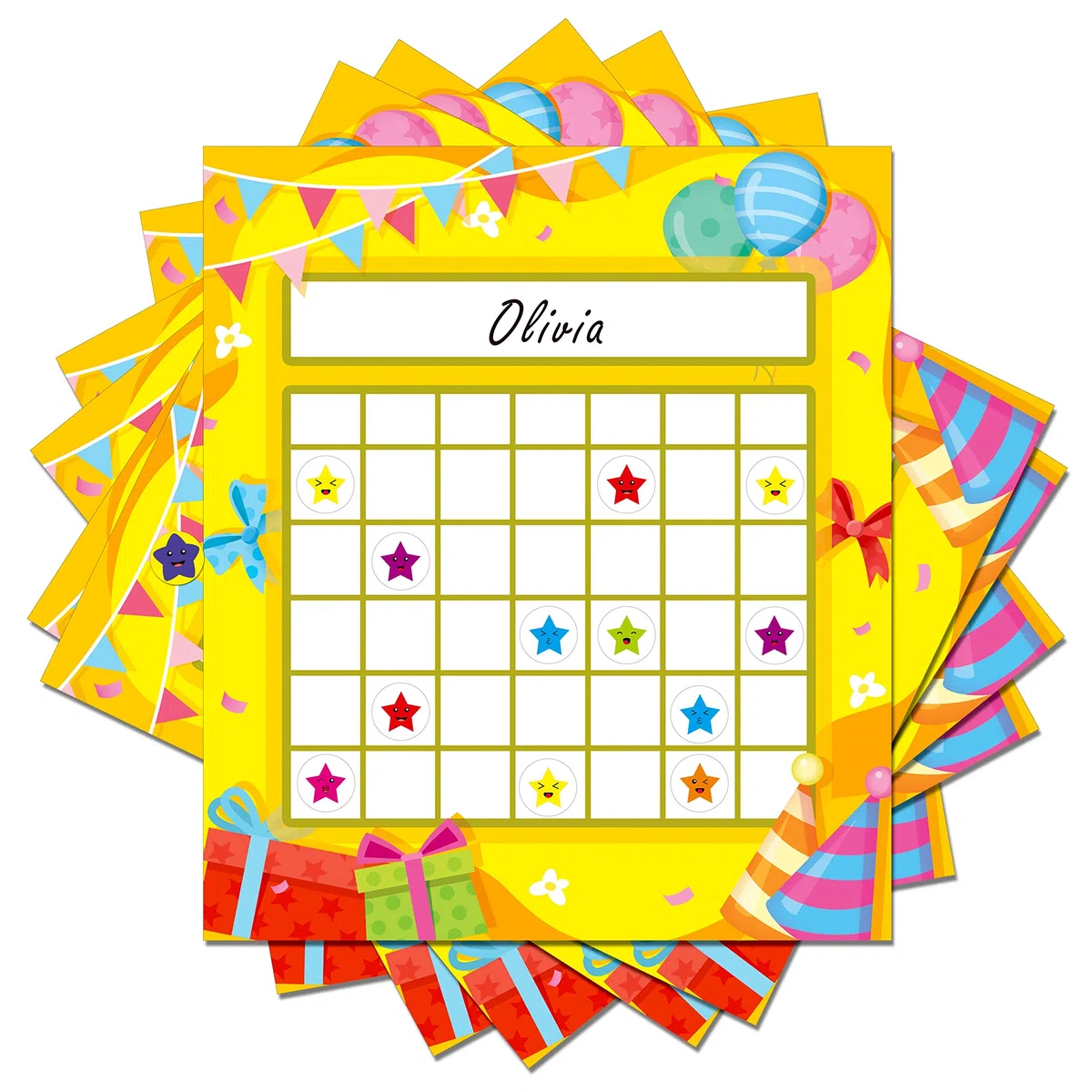 66 Packs tableaux de motivation pour la classe en 2 designs avec 2024 autocollants étoiles