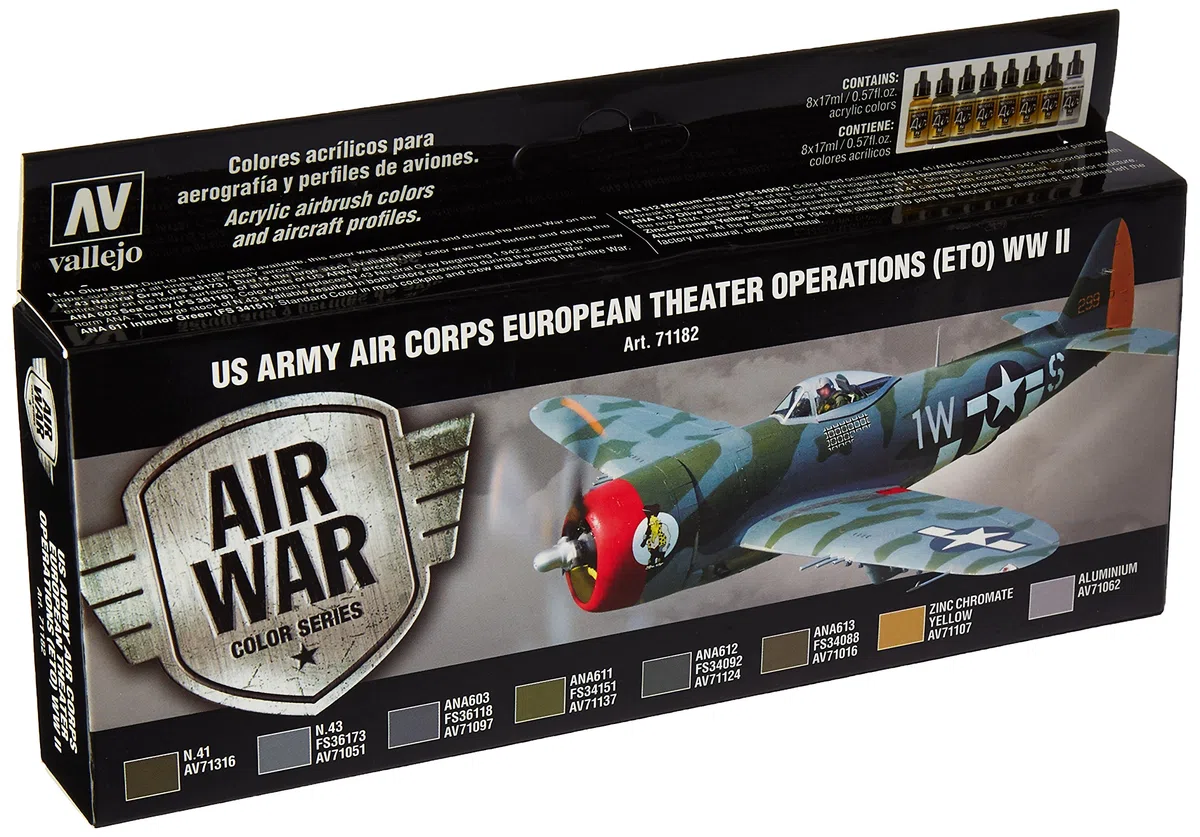 Acrylicos Vallejo "US Air Corps européen Theatre Opérations ETO WWII" modèle Air Ensemble