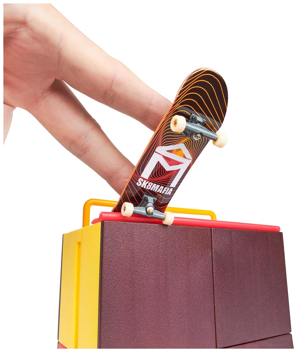 TECH DECK - FINGER SKATE - STARTER SET X-CONNECT SK8MAFIA VERT WALL - Tech Deck Skatepark 100% Modulable À Construire Et Personnaliser + 1 Finger Skate Exclusif - Mini skate - Jouet Enfant 6 Ans et +
