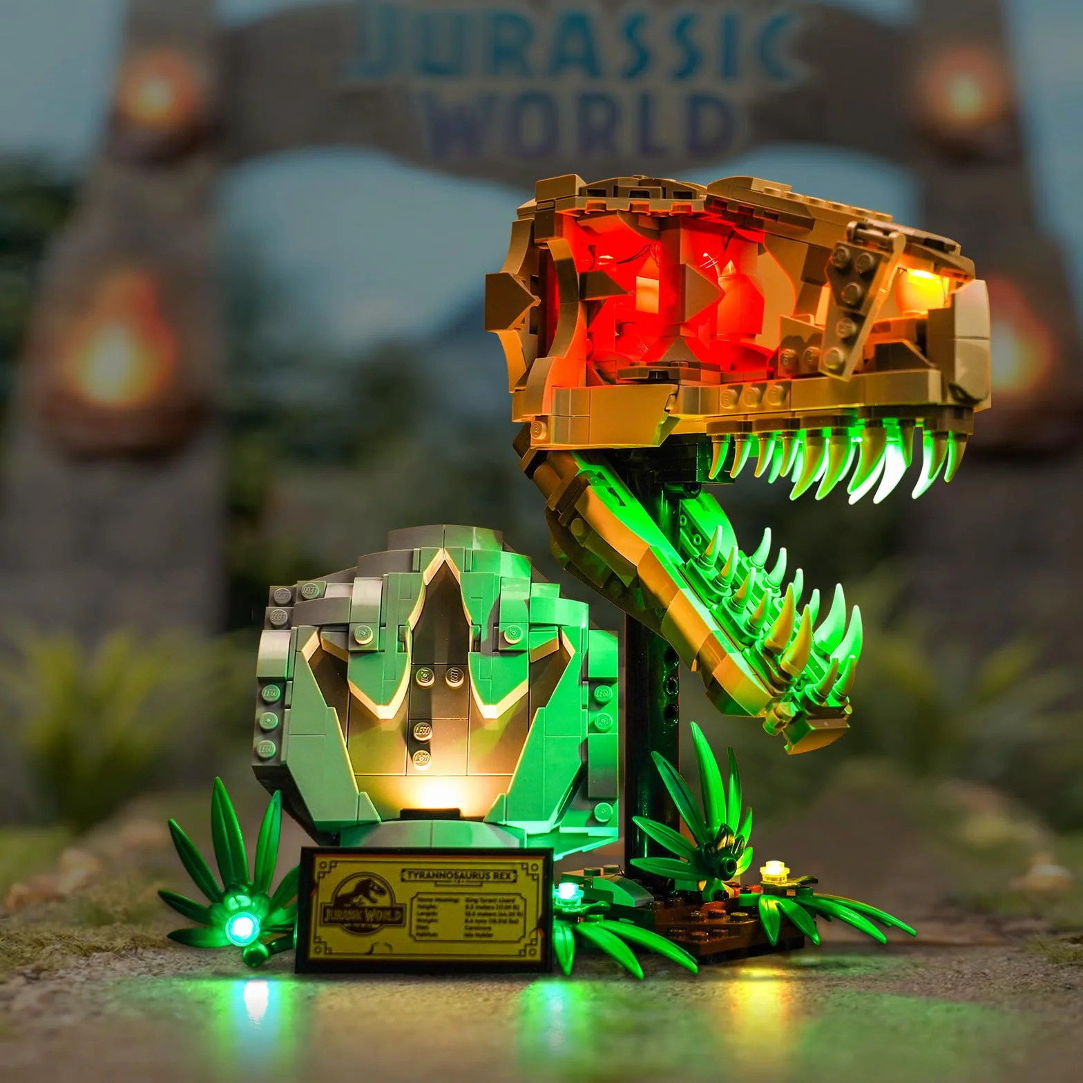 BrickBling Kit d'Éclairage LED pour Lego 76964 Dinosaur Fossils : T. Rex Skull - Éclairage Décoratif pour Crâne de T. Rex, Jouet Créatif (Pas de Lego Inclus)