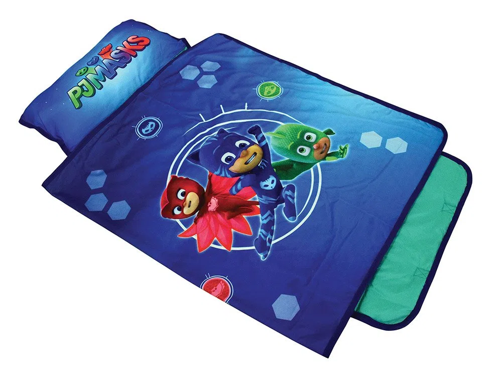 FUN HOUSE 712975 PYJAMASQUES Tapis de Sieste / Sac de couchage pour enfant L.55 x P.121 cm
