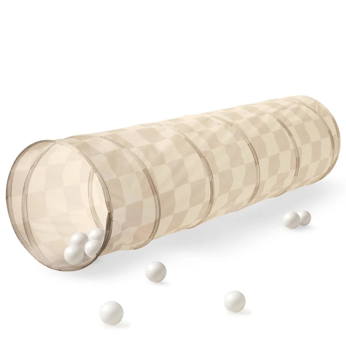 3 Sprouts - Tunnel de Jeu pour Enfant - Extérieur et Intérieur - Damier Beige