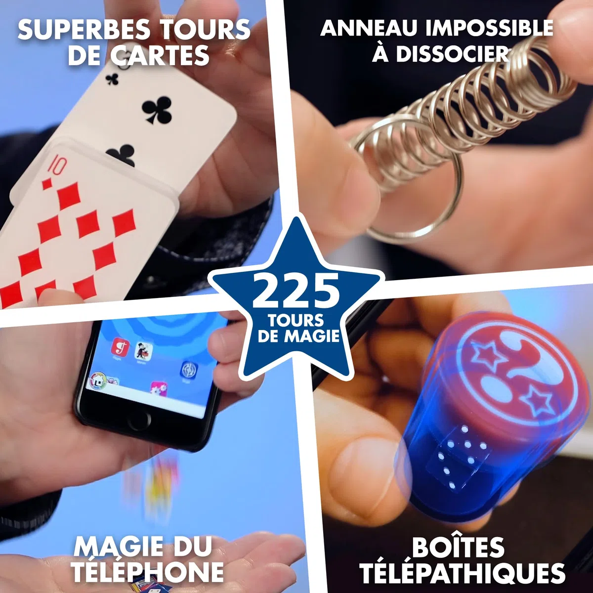 Marvin's Magic - Boîte de 225 Tours de Magie Incroyables - Gamme Magic Made Easy - Convient aux Enfants de 6 Ans et Plus