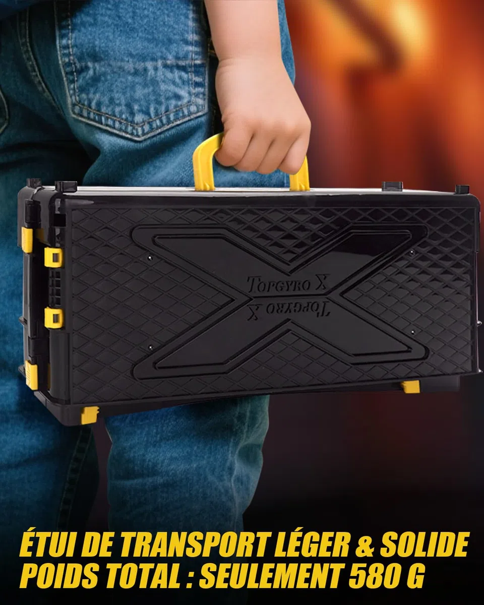 Arène Pliable X avec Poignée, Stade de Combat Jaune Compatible avec X Gyro Tops & Lanceurs. Jouet de Voyage pour Enfants dès 6 Ans