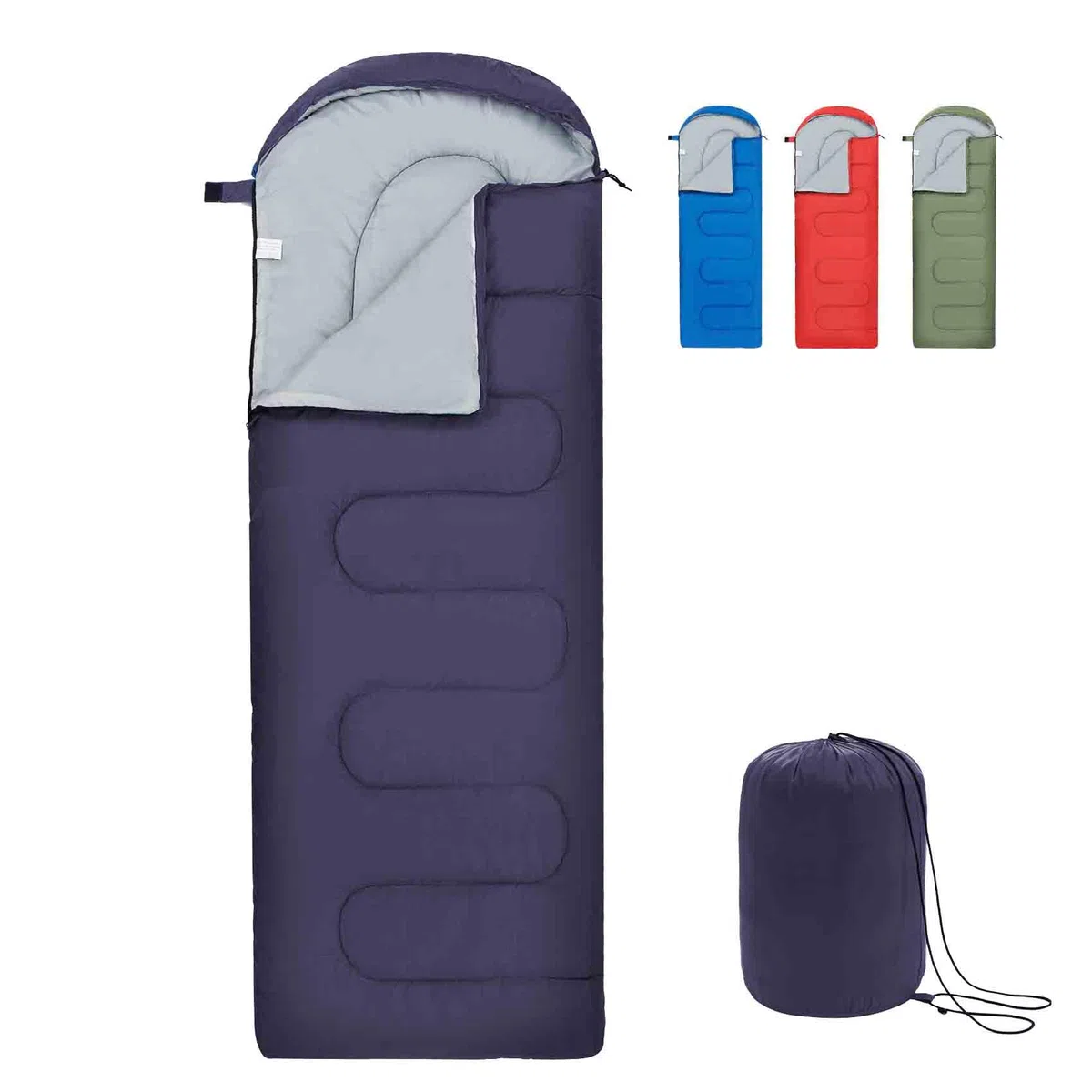 Sacs de Couchage pour Adultes et Enfants - Sac de Couchage ultraléger 3 Saisons pour Temps Froid, Compact pour la randonnée et Le Camping, Sac de Couchage léger pour Filles