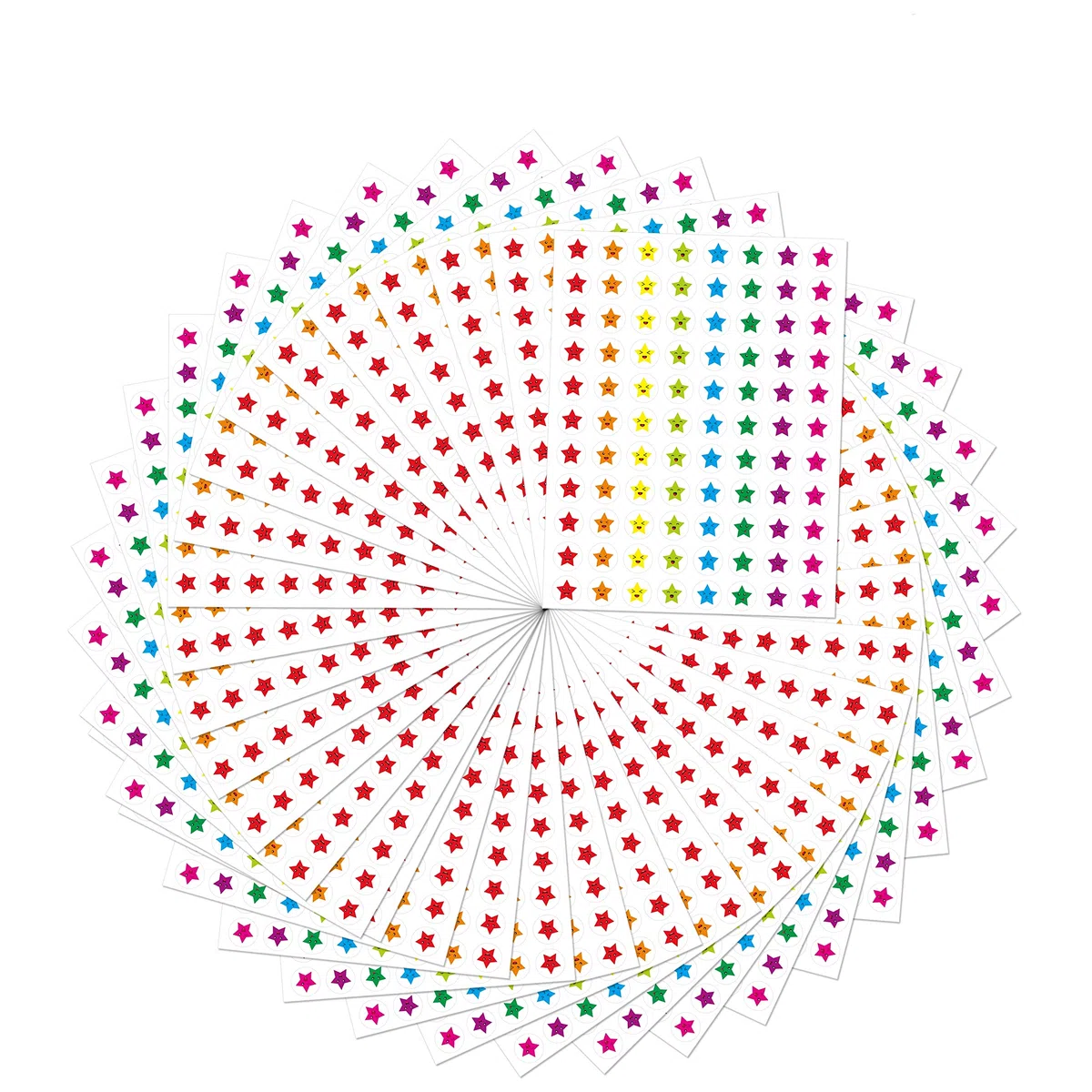 66 Packs tableaux de motivation pour la classe en 2 designs avec 2024 autocollants étoiles