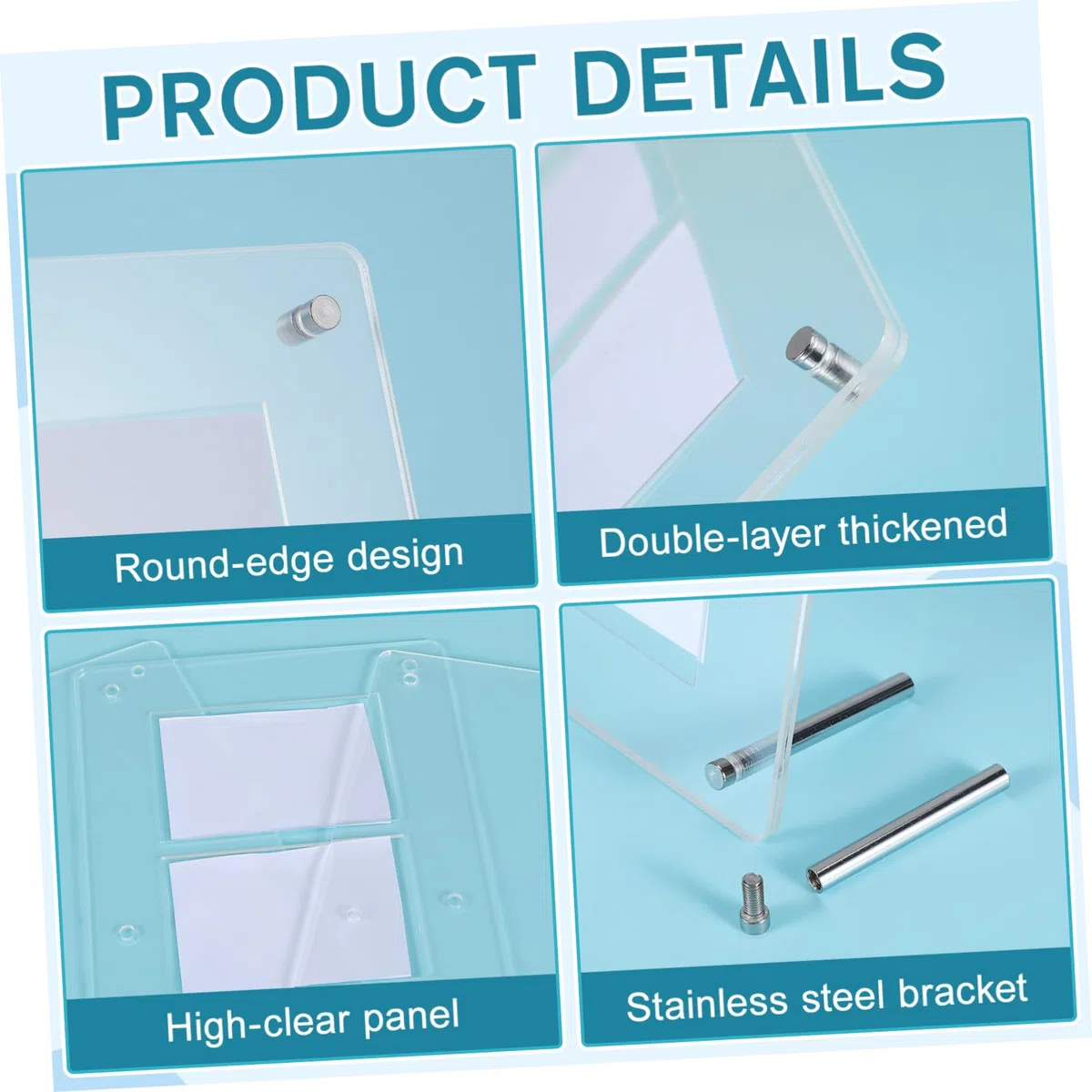 Présentoir Acrylique pour Cartes à Collectionner, Porte-Cartes Rigide Facile à Ouvrir, Cadre Pratique pour Affichage de Cartes de Jeu sur Bureau