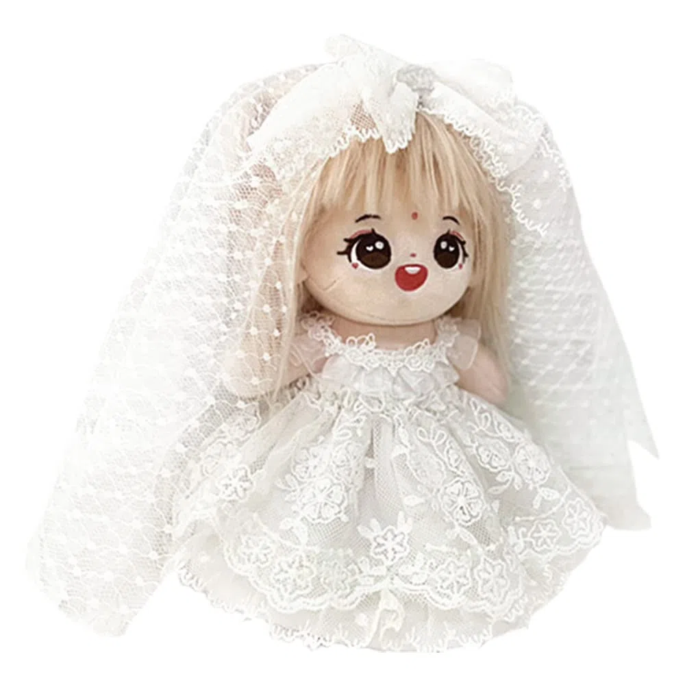 niannyyhouse Robe de mariée en dentelle blanche 20 cm