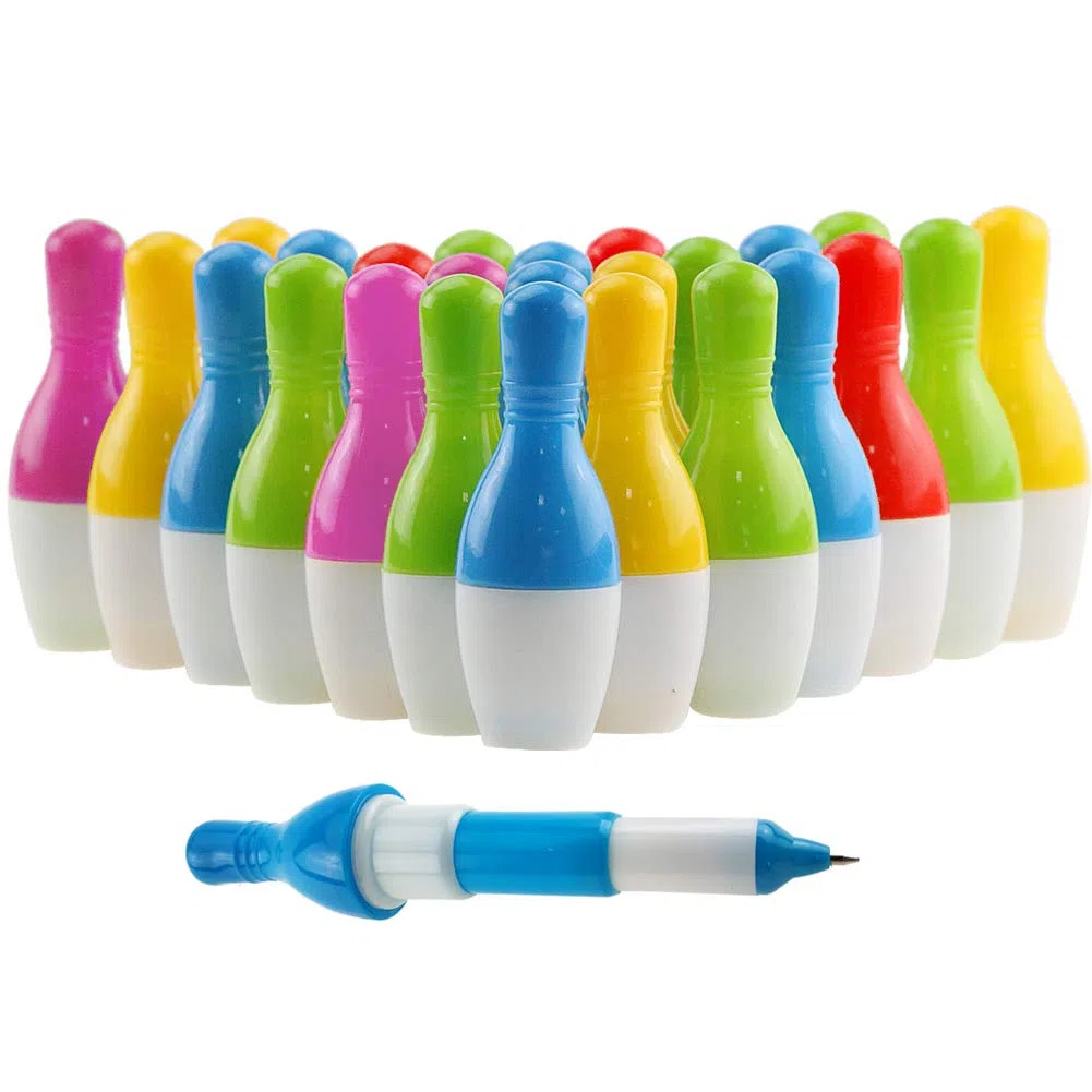Lot De 25 Stylos Bille En Forme De Quilles De Bowling