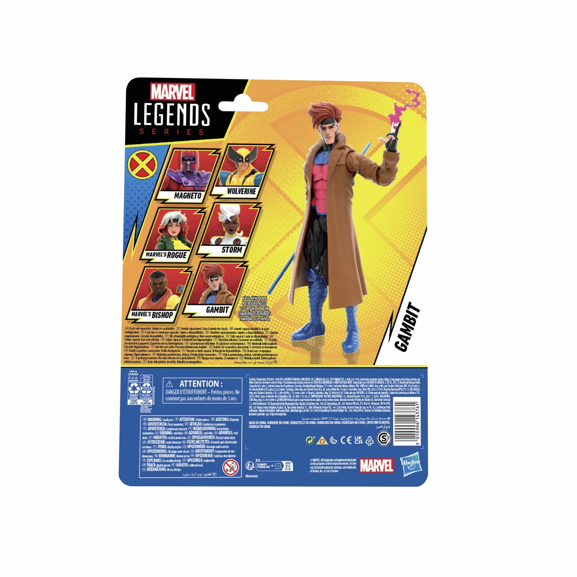 Hasbro Marvel Legends Series X-Men '97, Figurine Gambit de 15 cm, Figurines Marvels Legends