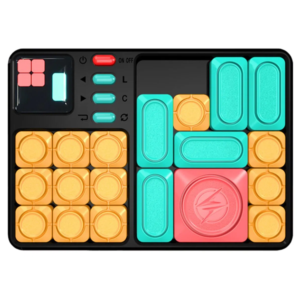 Puzzle Glissant Magnétique Huarong Road - Jeu Casse-tête Super Slide | Jeu Logique Électronique avec 500+ Défis | Jouet Éducatif Développement Compétences Raisonnement Logique pour