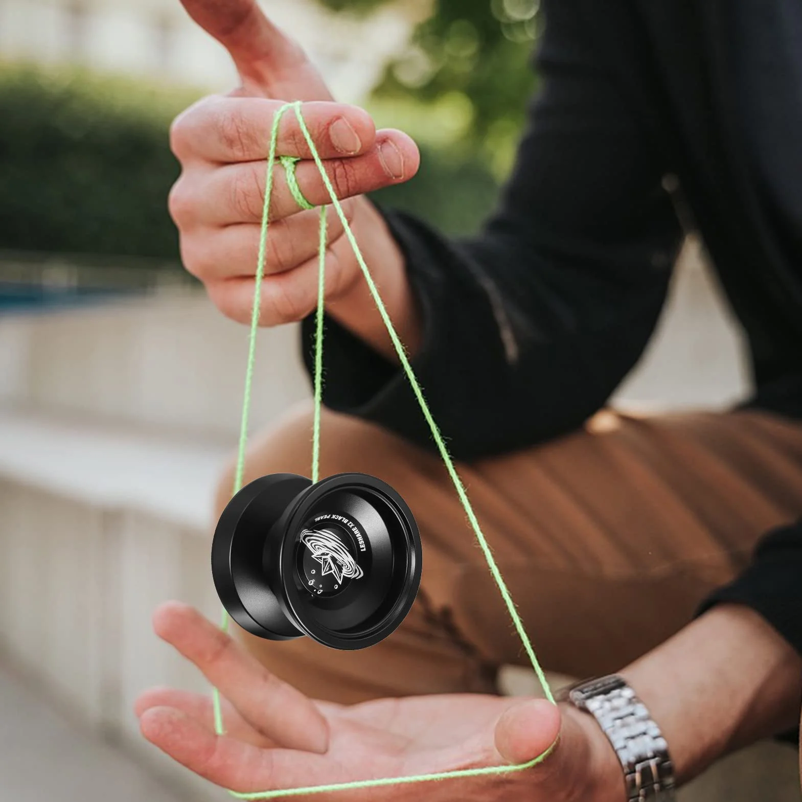 Yo-Yo Boule en Aluminium - Cadeau Compétitif avec Cordes pour Roulements Et