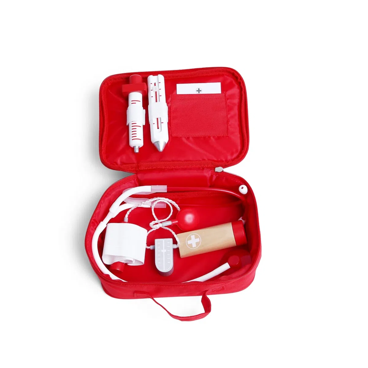 Jouet Hape Malette Docteur Enfant - Trousse de Docteur Complète avec Ses Six Accessoires de Médecine - Jeu de Role et d'Imitation pour Enfants Entre 2 et 4 Ans