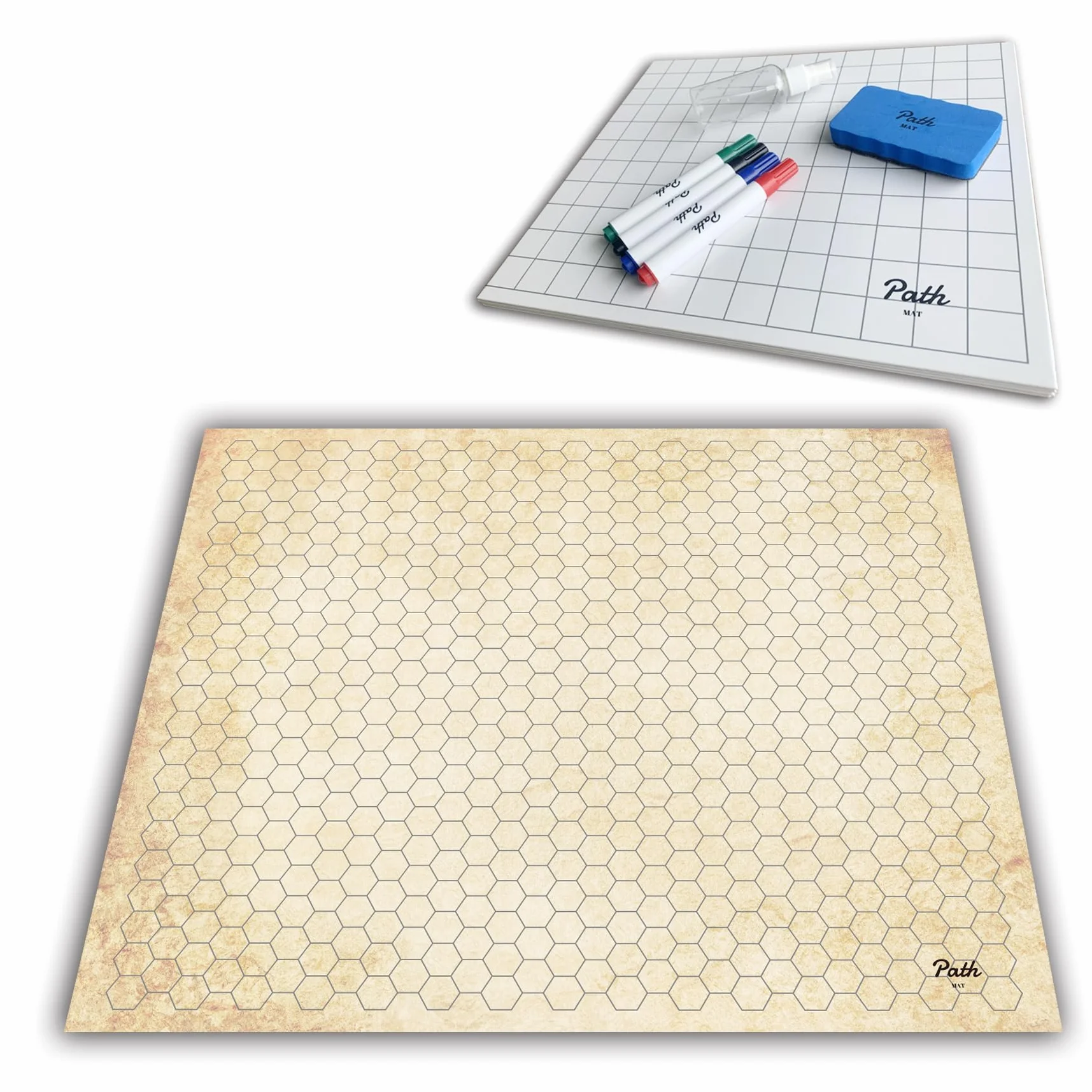 Path Gaming Plateau de Jeu de Combat - Tapis de Jeu de Bataille Recto-Verso pour DND, Tabletop RPG, 3-6 joueurs, À partir de 216 ans, Stratégie, Fantaisie