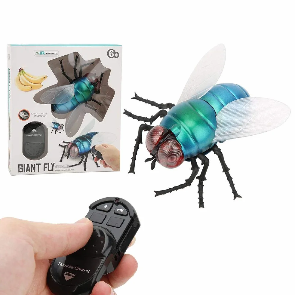 Mouche infrarouge télécommandée - Jouet animal réaliste Simulation insecte pour fête d'enfants
