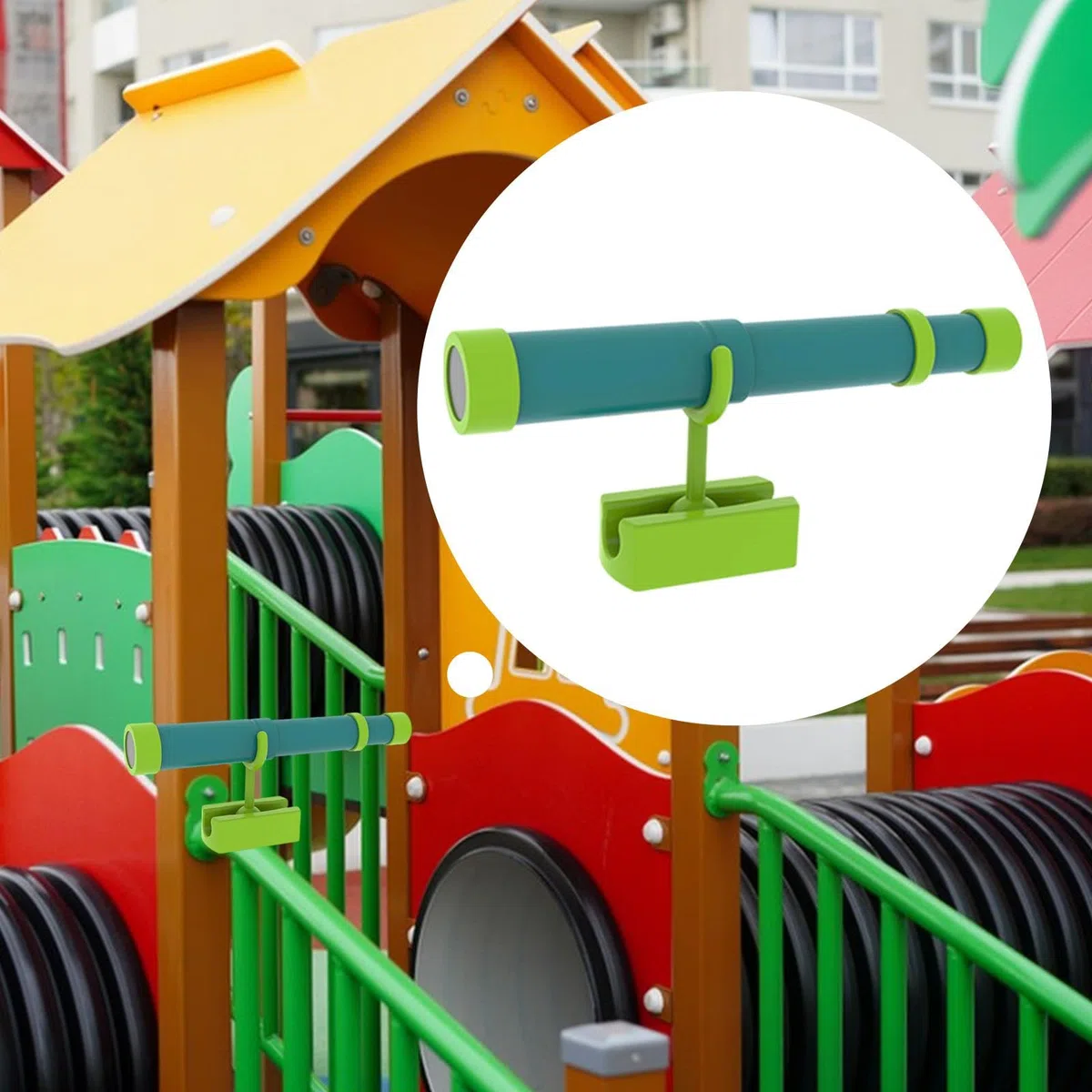 Télescope Monoculaire pour Enfants, Jeu éducatif de Pirate Rétractable, Manuel PP, Idéal pour Les Activités de Plein Air et Les Fêtes à Thème, Vert