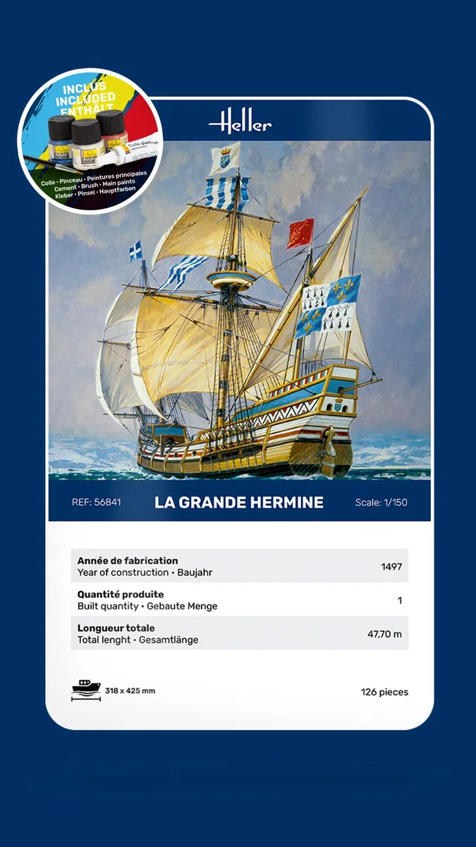 Maquette Bateau : Starter Kit La Grande Hermine