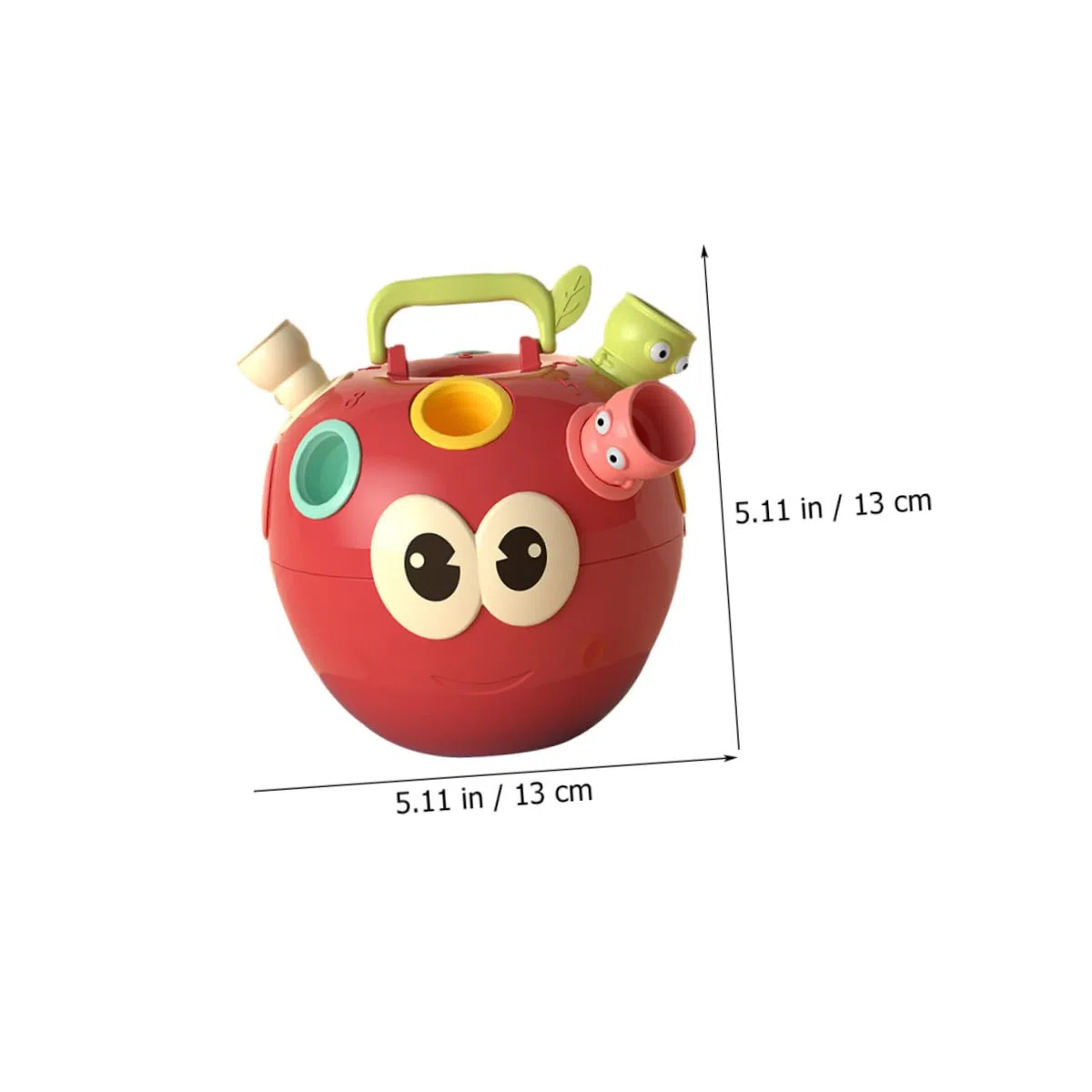BESTonZON Jeu Éducatif D'association de Couleurs et Formes pour Tout-Petits, 1 Pomme 10 Plastique Sûr, Développement Cognitif et Coordination Œil-Main, Éveil Garçon et Filles Préscolaire