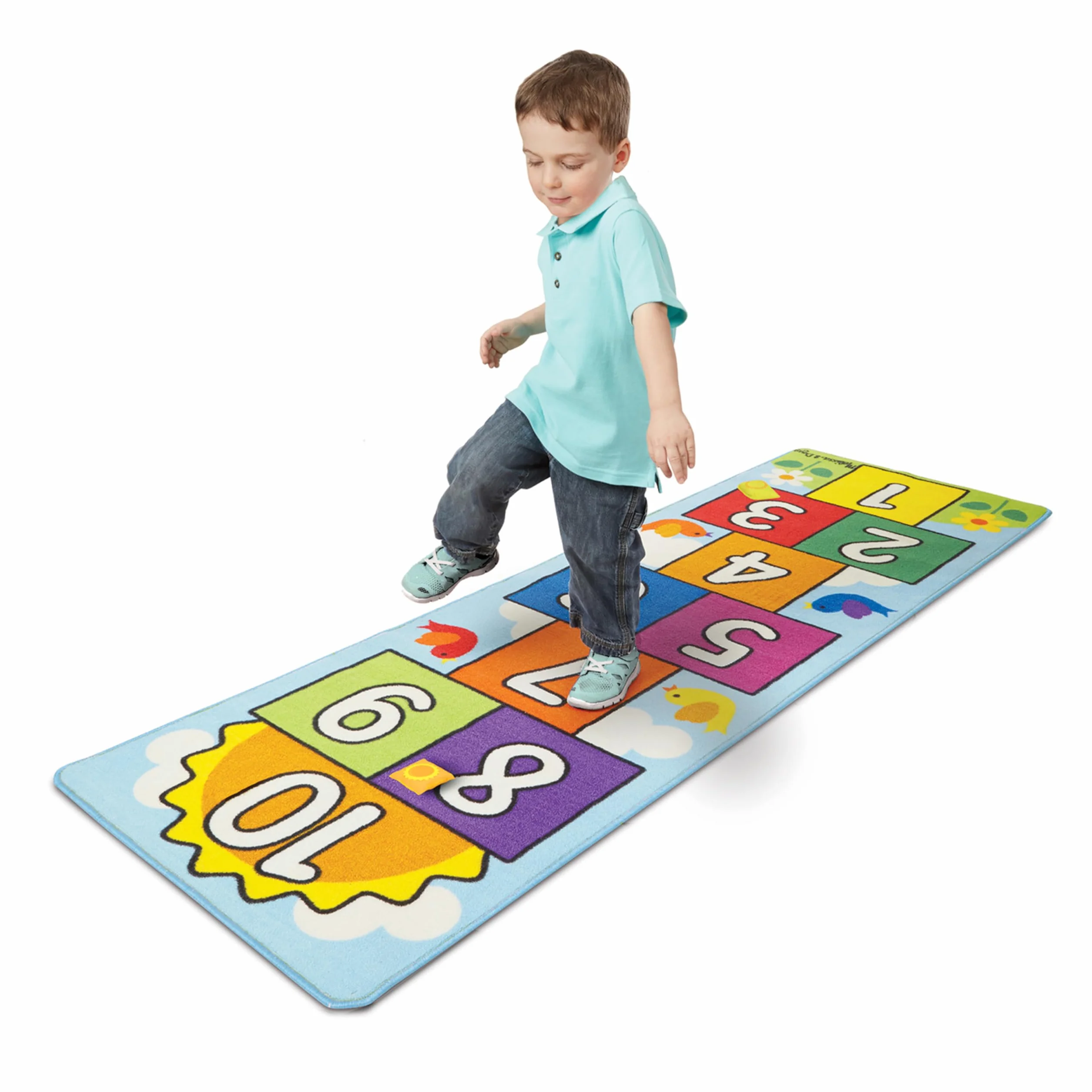 Melissa & Doug- Hop & Count Tapis en marelle, Cœurs, 96152