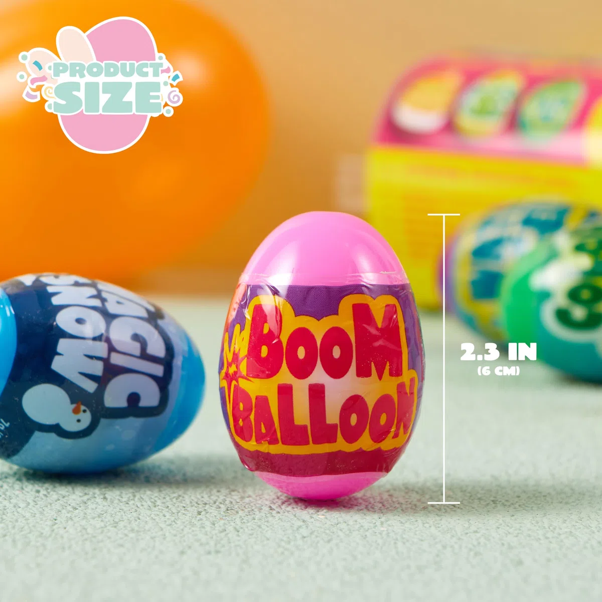 JOYIN Lot de 6 œufs de Pâques pré-remplis avec jouets, œufs de Pâques en plastique avec expérience scientifique, remplissage de panier de Pâques pour garçons et filles, cadeaux de fête sur le thème de