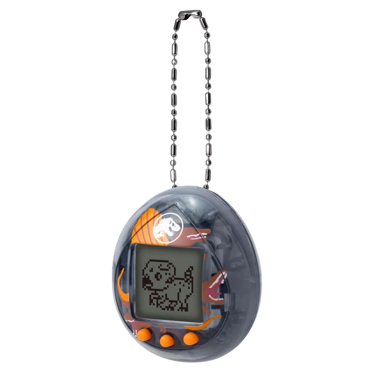 Bandai - Tamagotchi Nano Jurassic Brown - Version Marron Dino Spinosaurus - Tamagotchi Animal Interactif - Petit Format Nano - Dinosaure Animal Virtuel à élever - Jouet Enfant 8 Ans et + - NT90997