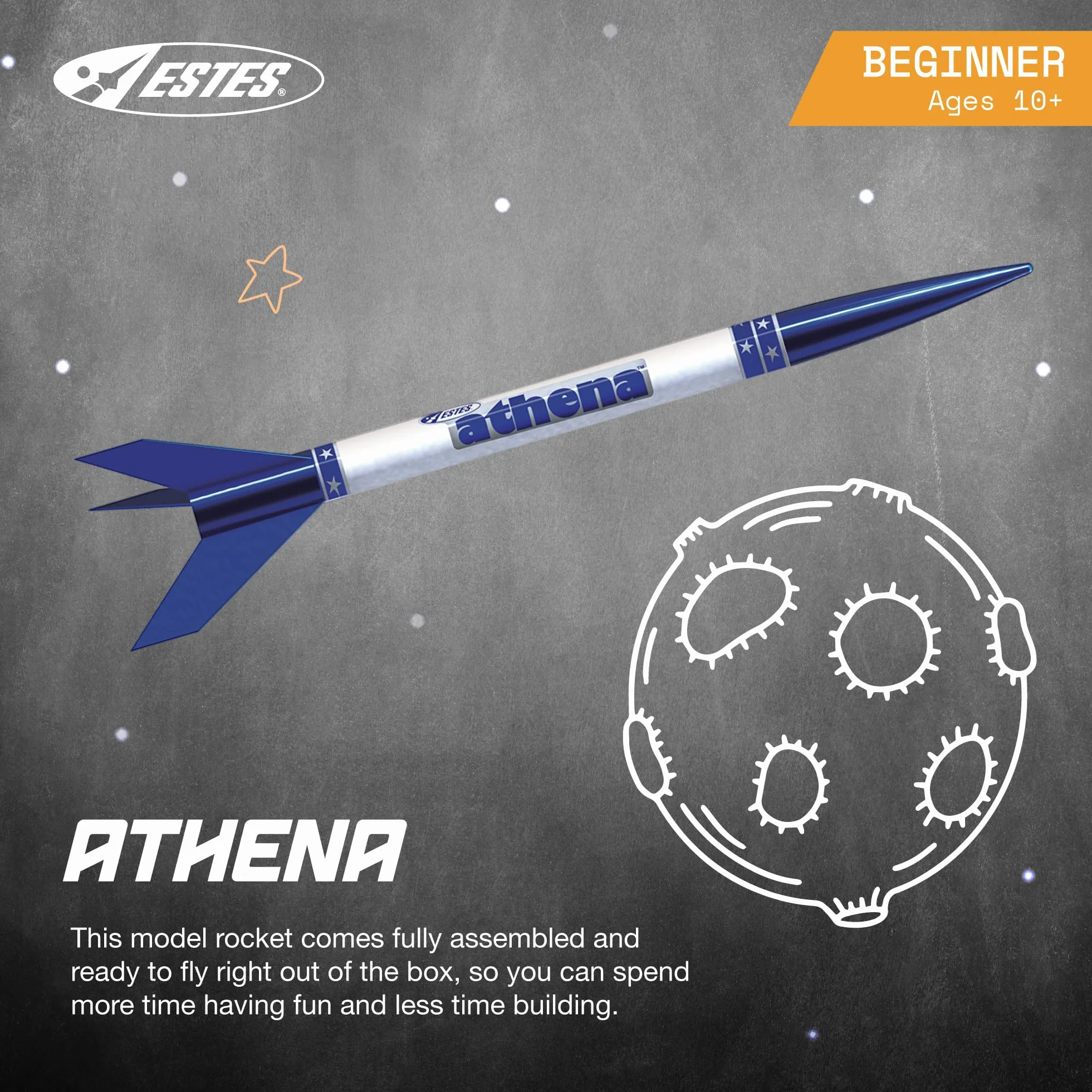 Estes 2452 Athena Model Rockets, marron
