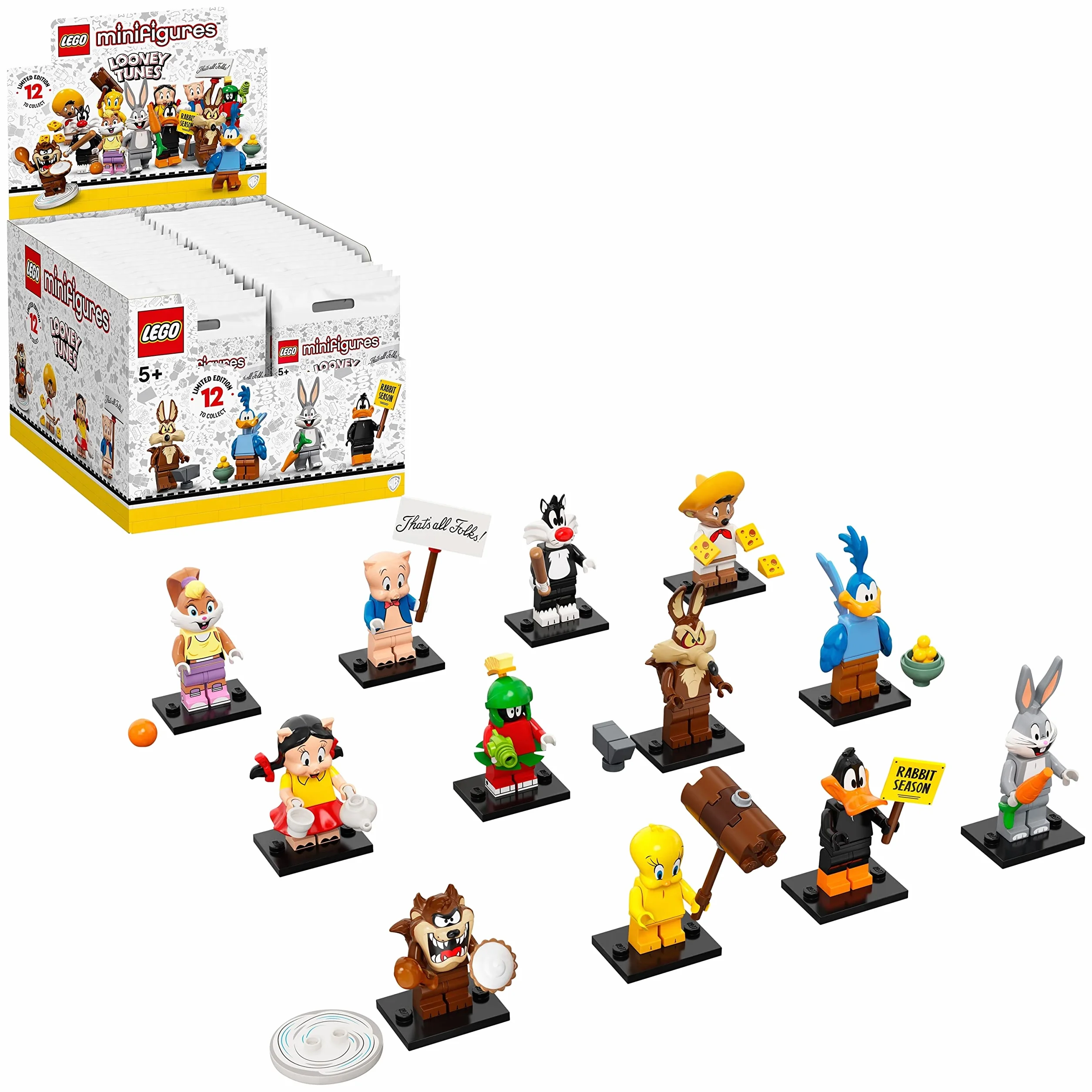 Lego 71030 Minifigures Looney Tunes, Jouet pour Enfant de 5 Ans et, avec Une Figurine Unique de Personnage, Edition Limitée