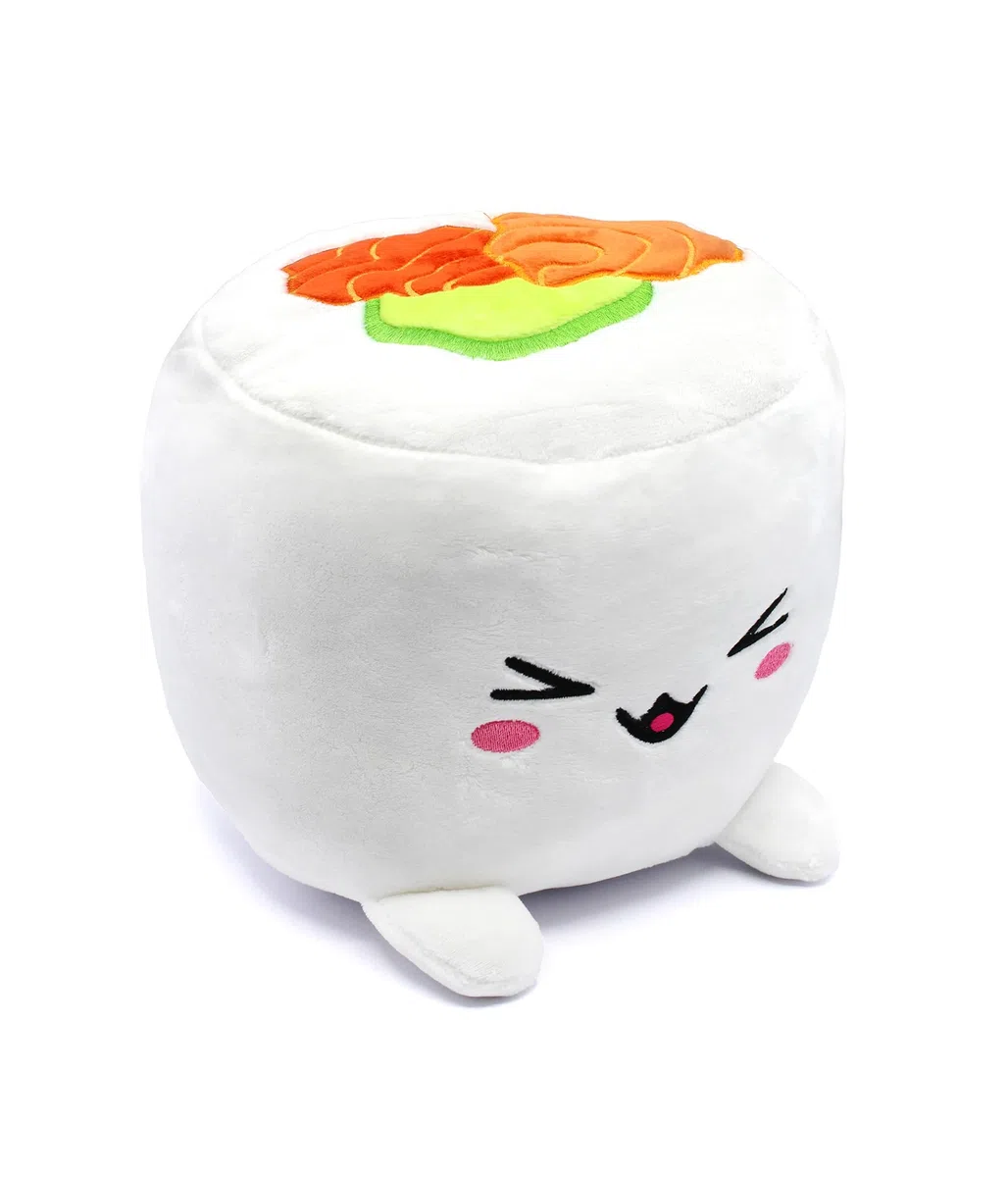 Joy Toy Plushi Uramaki Sushi avec Saumon Peluche 20 cm Blanc