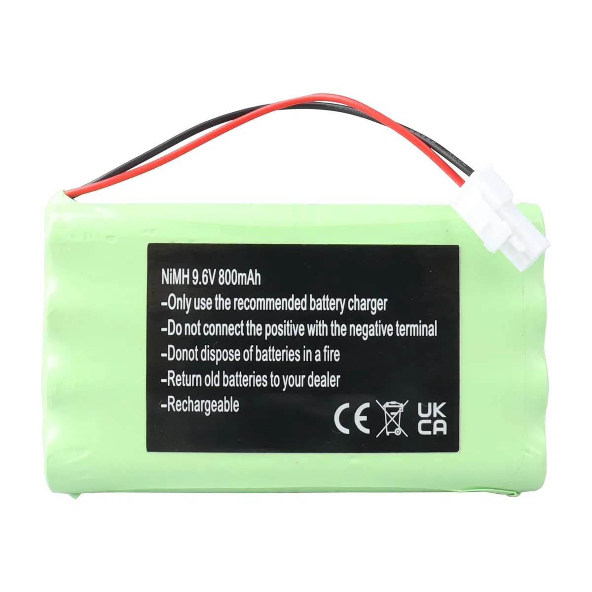 Batterie MXJFYY 9,6 V 800 mAh 2400720 pour Somfy M3 HR15/51, Moteur de Portail et de Porte de Garage, opérateur de Portail battant et Moteurs Freevia, GDK, SGA et SGS, Somfy Elixo 500 3S IO/GDK 3000