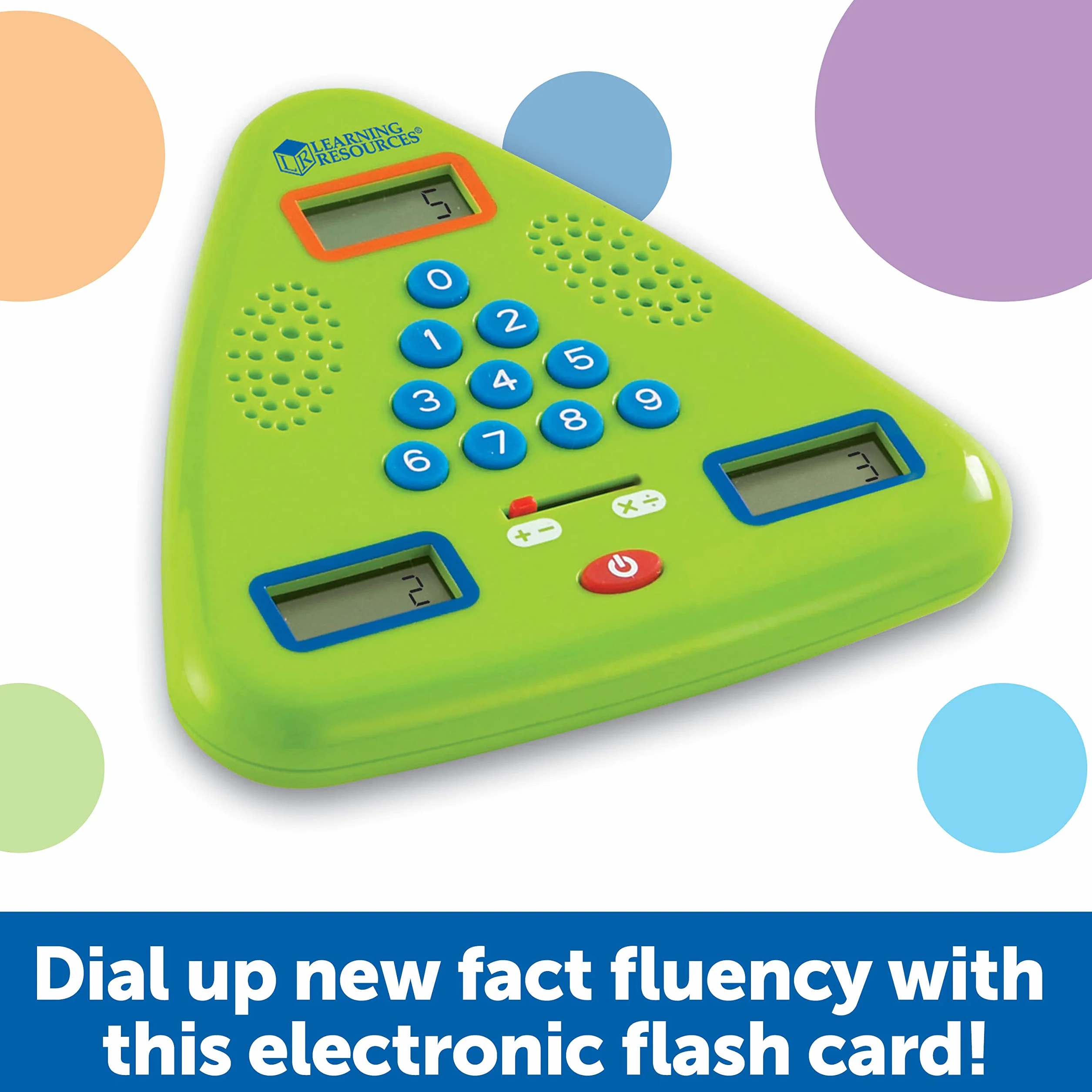 Learning Resources Carte Flash Électronique Minute de Maths, Dès 7 Ans, Jeu Mathématique Éducatif, Calcul Mental Rapide pour Additions Soustractions Multiplications Divisions
