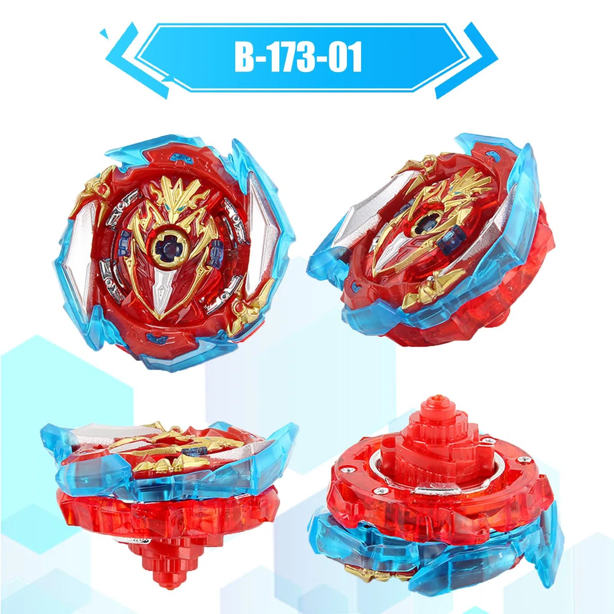 Gyroscope Turbos Kit toupie de Combat 4D Arena Metal Fusion avec Lanceur de Bataille, Coffret Cadeau (163+173-1)