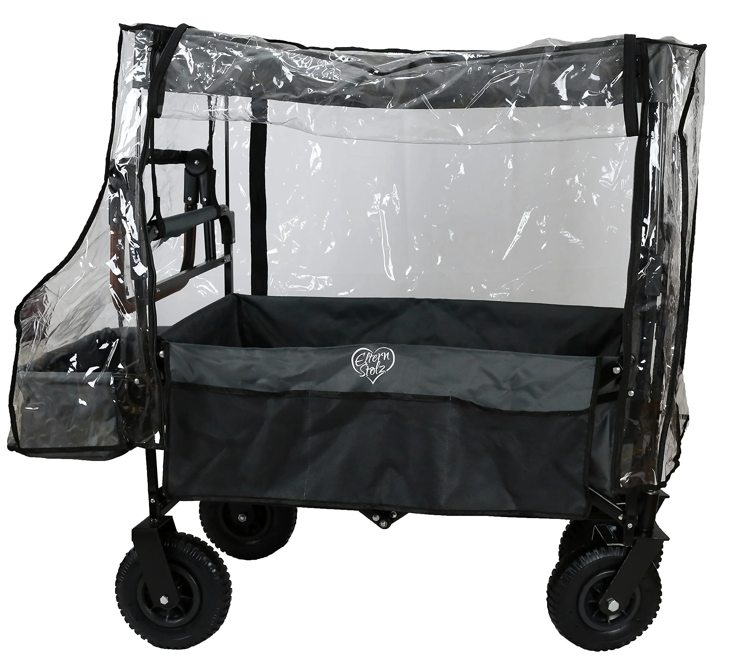 Housse de pluie pour charrette à bras Housse de pluie universelle adaptée aux charrettes à bras avec toit en PEVA PVC recyclable respectueux de l'environnement et sans phtalate