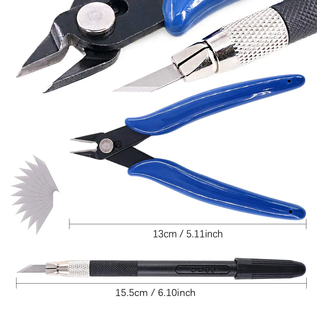 Keadic Kit d'outils de modélisation de base de 29 pièces pour modélisme professionnel