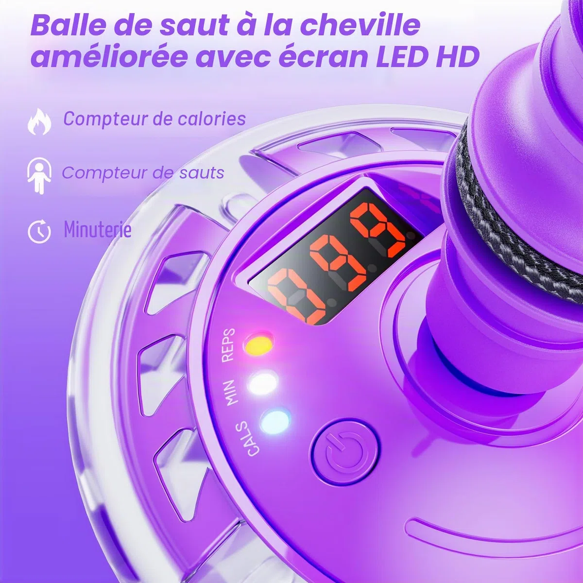 Hot Bee Anneau de saut d'obstacle clignotant pour enfants avec compteur, minuterie, compteur de calories, jouet cadeau pour filles de 6 à 12 ans, roue swing rechargeable, avec roue lumineuse, Noël,