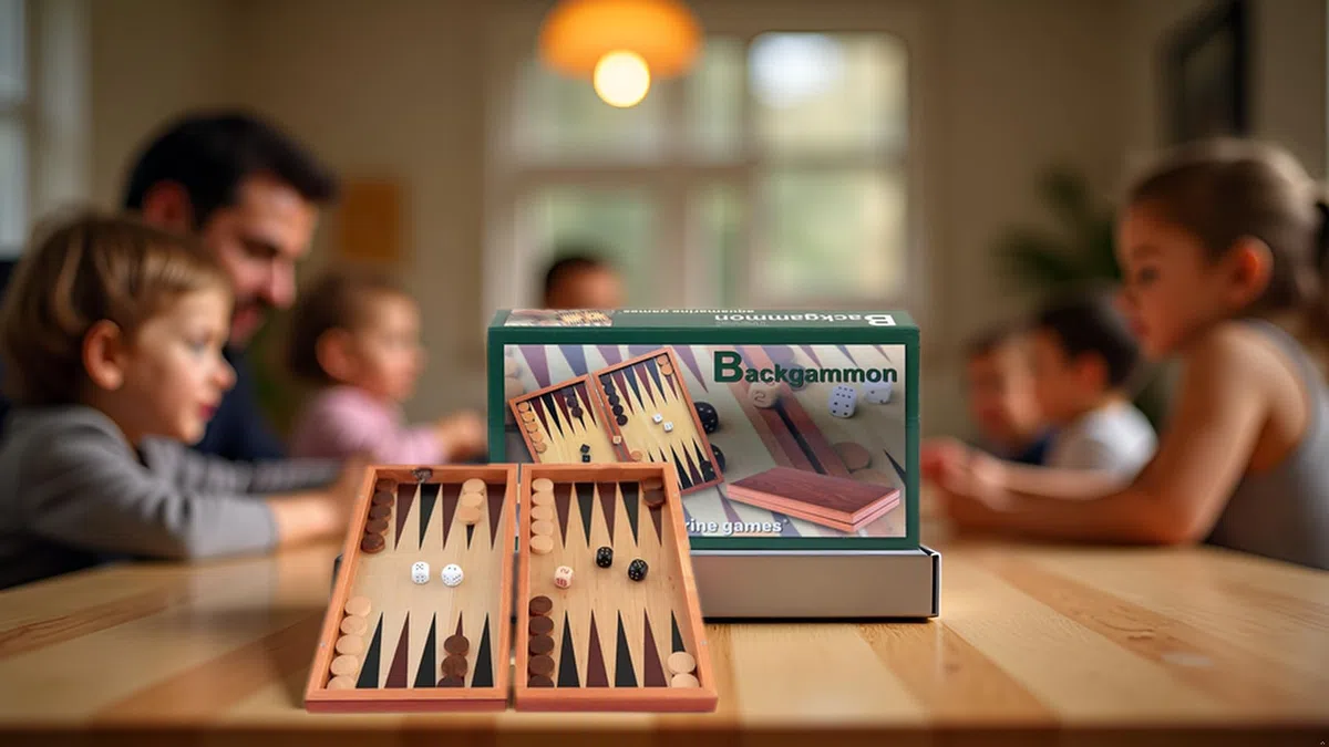 Aquamarine Games Backgammon de Voyage FSC100% (Compudid SG1019)