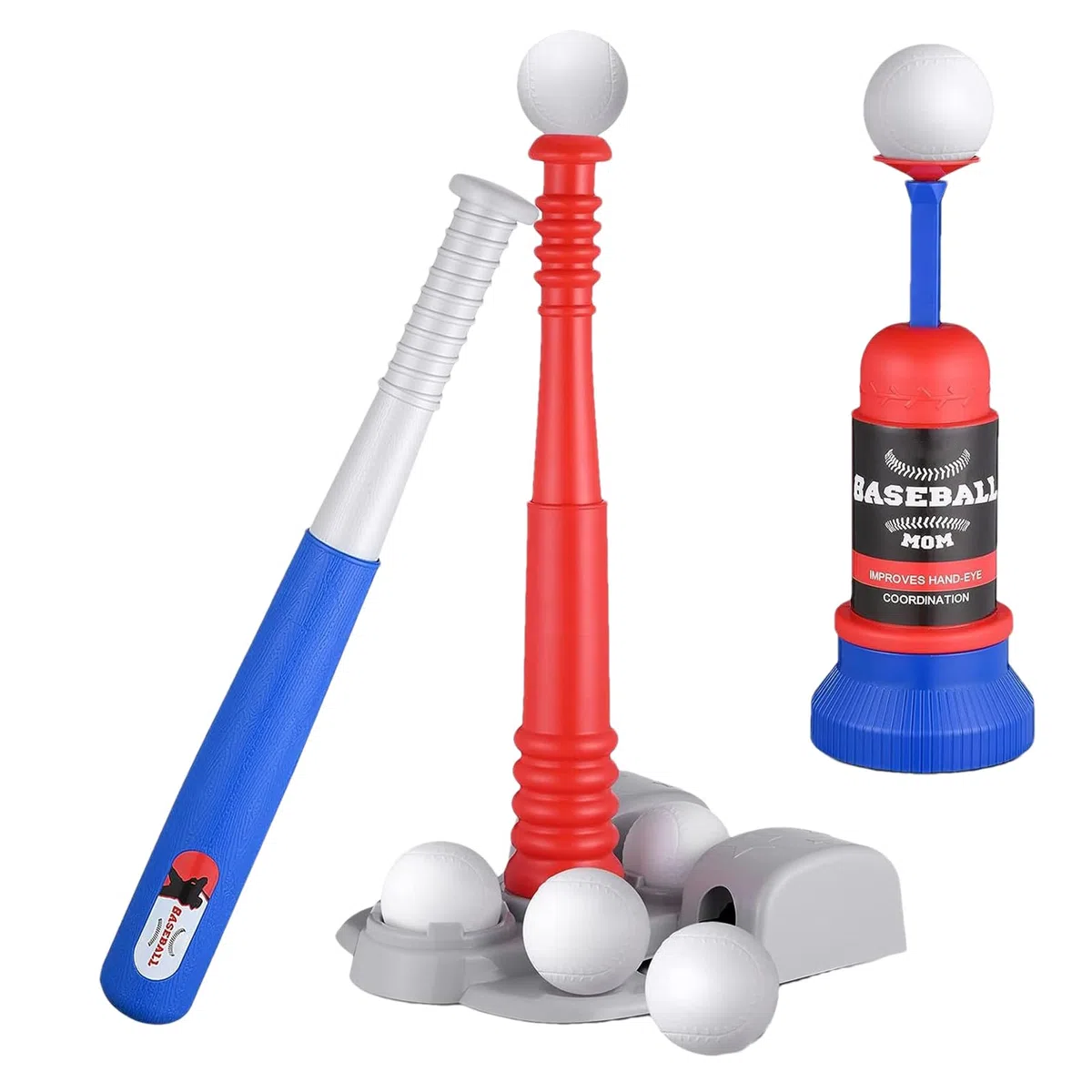 T Ball Set - Outdoor Teeball Game Set Baseball Batting Toy | Entraînement Sportif Réglable Seet Pour Les | Équipement D'entraînement En Tball Léger Pour L'apprentissage Et La Coordination Du B