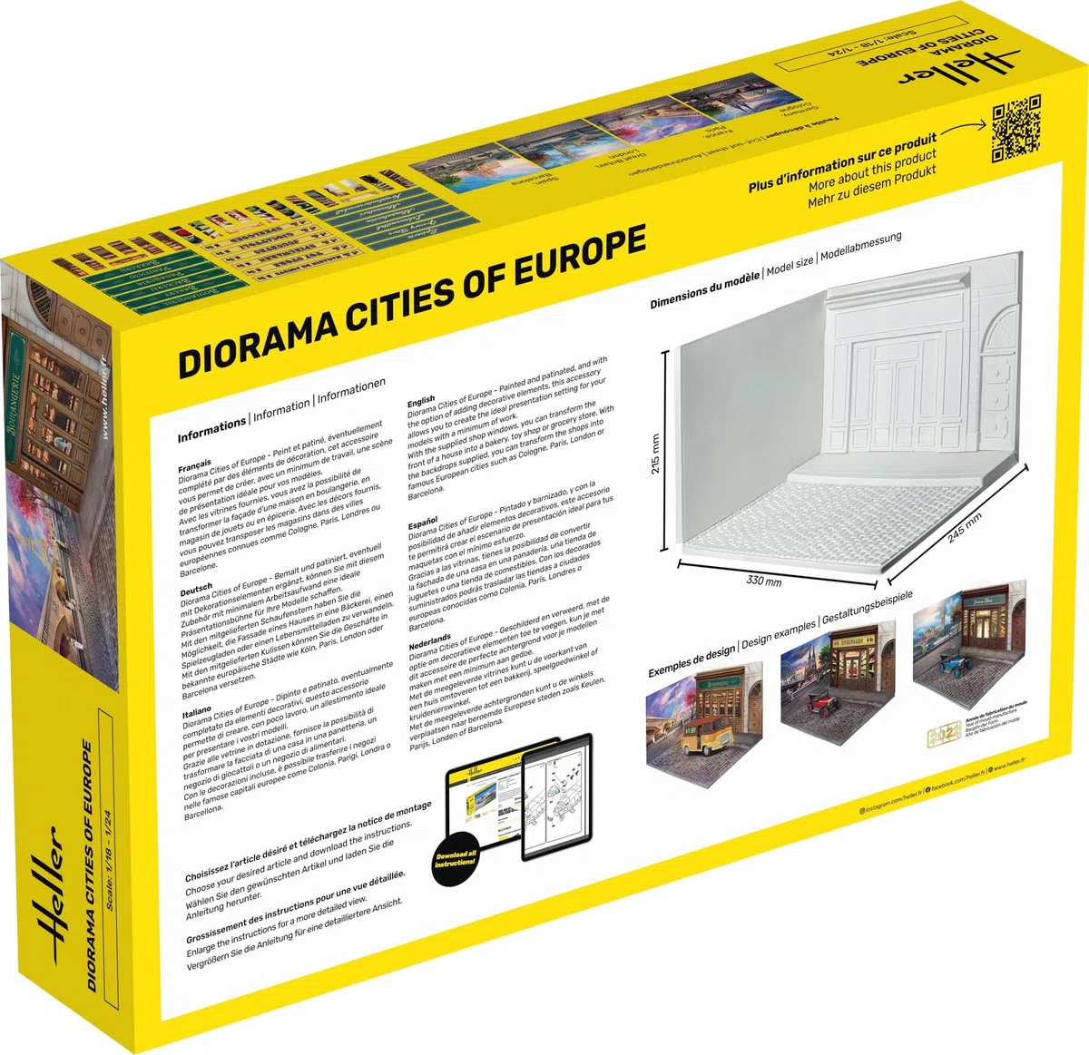 heller 81256 MAQUETTE DIORAMA CITIES OF EUROPE