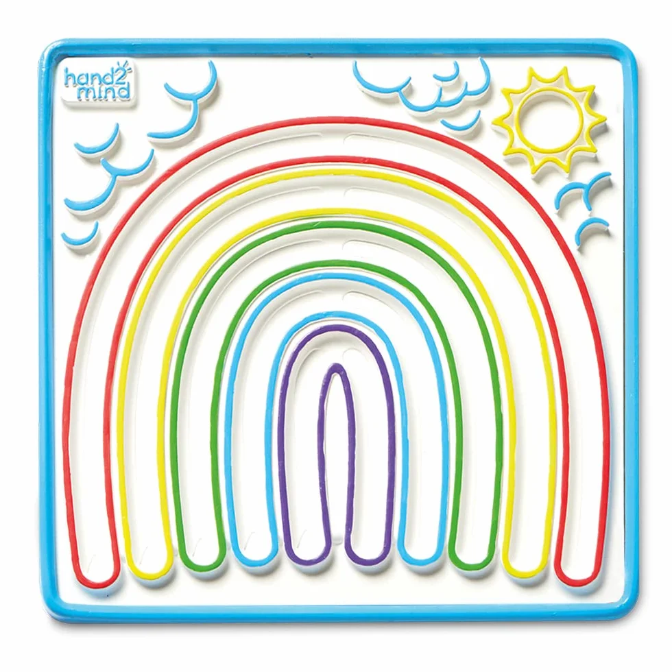 Jeu de 3 labyrinthes apaisants de Learning Resources, tableaux recto-verso de respiration avec des chemins à suivre avec le doigt, pleine conscience pour enfants, jouet sensoriel pour jeu sensoriel