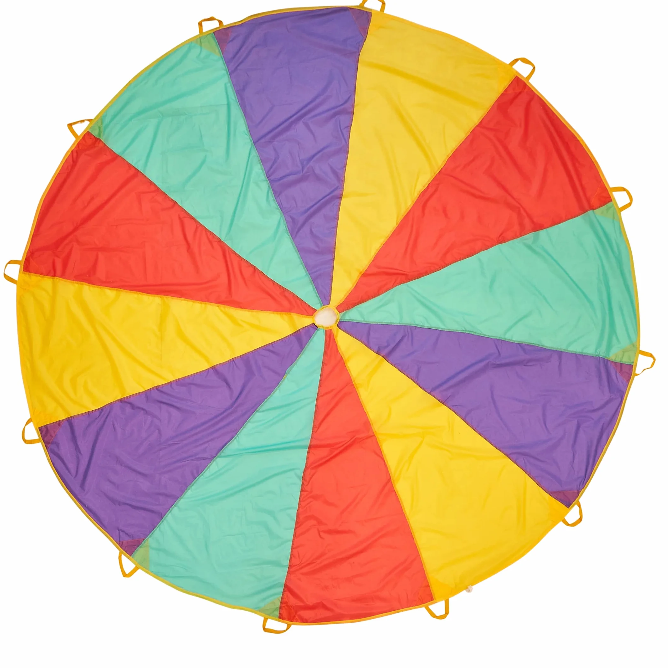 THE TWIDDLERS XL Grande Tente de Parachute Arc-en-Ciel avec 12 Poignées pour Garçons & Filles - 3,7m - École & Jeu Extérieur, Anniversaire Enfants