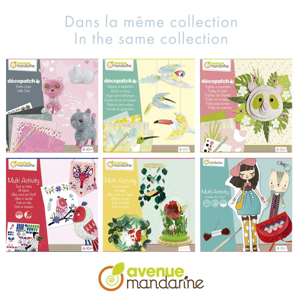 MY MANDARINE KC045C - Boite créative DREAMY - 1 attrape-rêves, 1 porte-clés et 1 pochette - À partir de 8 ans.