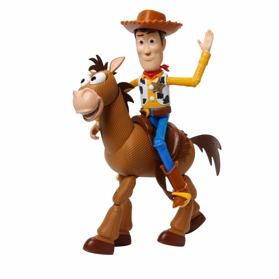 Mattel Disney Pixar Toy Story, Coffret Aventure figurines articulées Woody & Pile-Poil, tailles fidèles au film pour rejouer les scènes du film, jouet pour enfant, GDB91